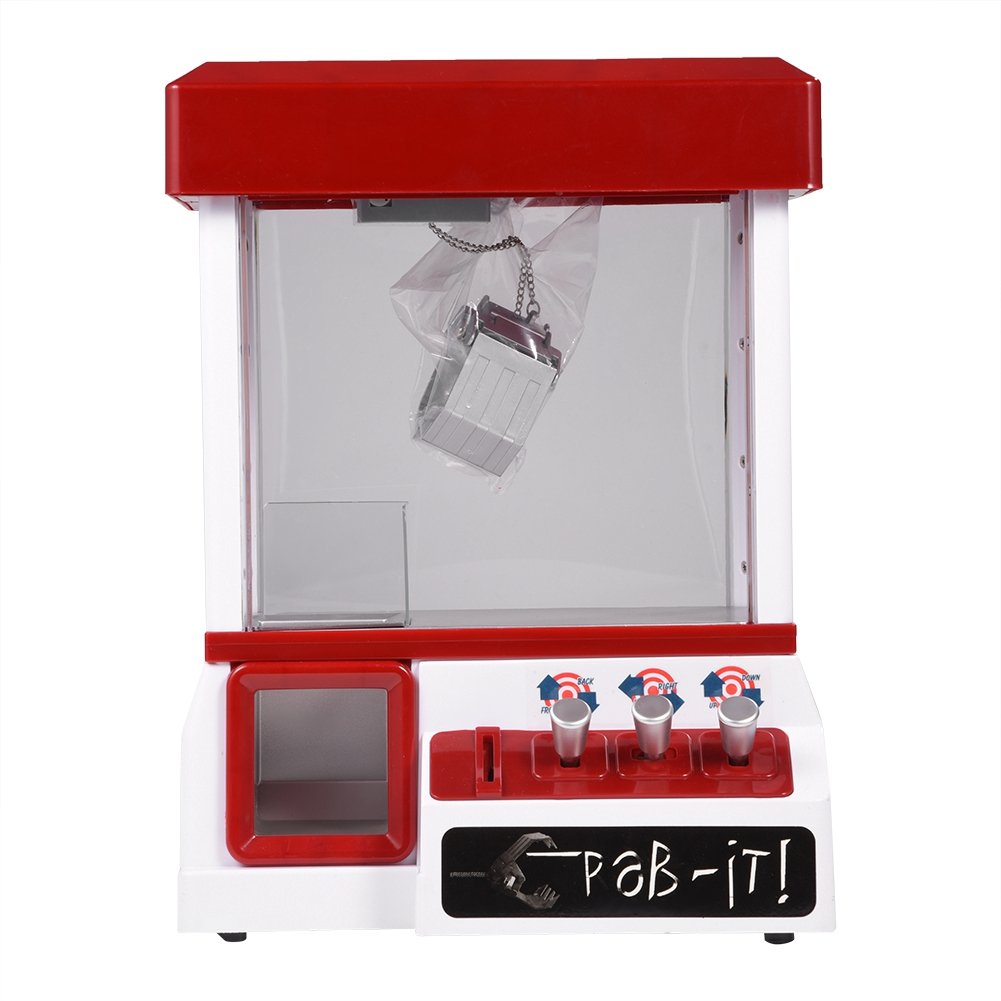 Mini Dolls Claw Machine Toy - Electronic Arcade Game with Music & Lights for Kids - Fun Birthday Gift & Party Entertainment for Children