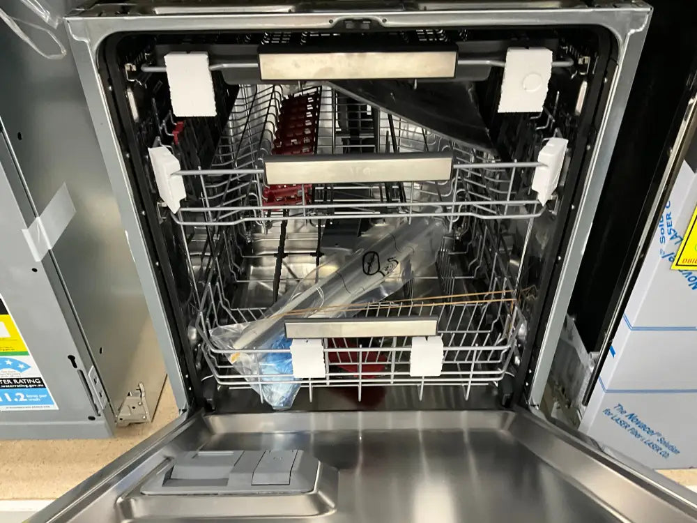 AEG FEE83701PM Semi-Integrated Dishwasher - 60cm Built-In Dishwasher with EcoSilence Drive, ExtraDry Function & 14 Place Settings - Perfect for Kitchens, Apartments & Open-Plan Living Spaces