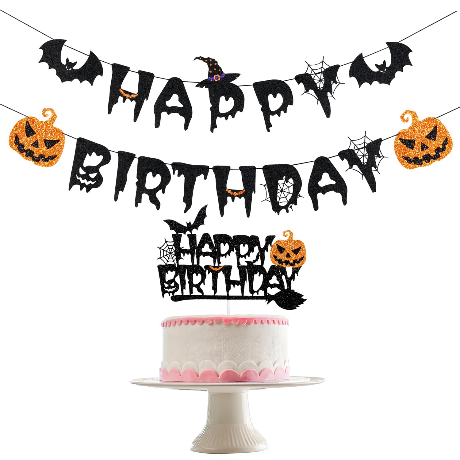 Halloween Witch Birthday Banner - Hocus Pocus Themed Party Decorations for Halloween Celebrations | Perfect for Witch-Themed Birthday Parties, Halloween Decor & Spooky Events