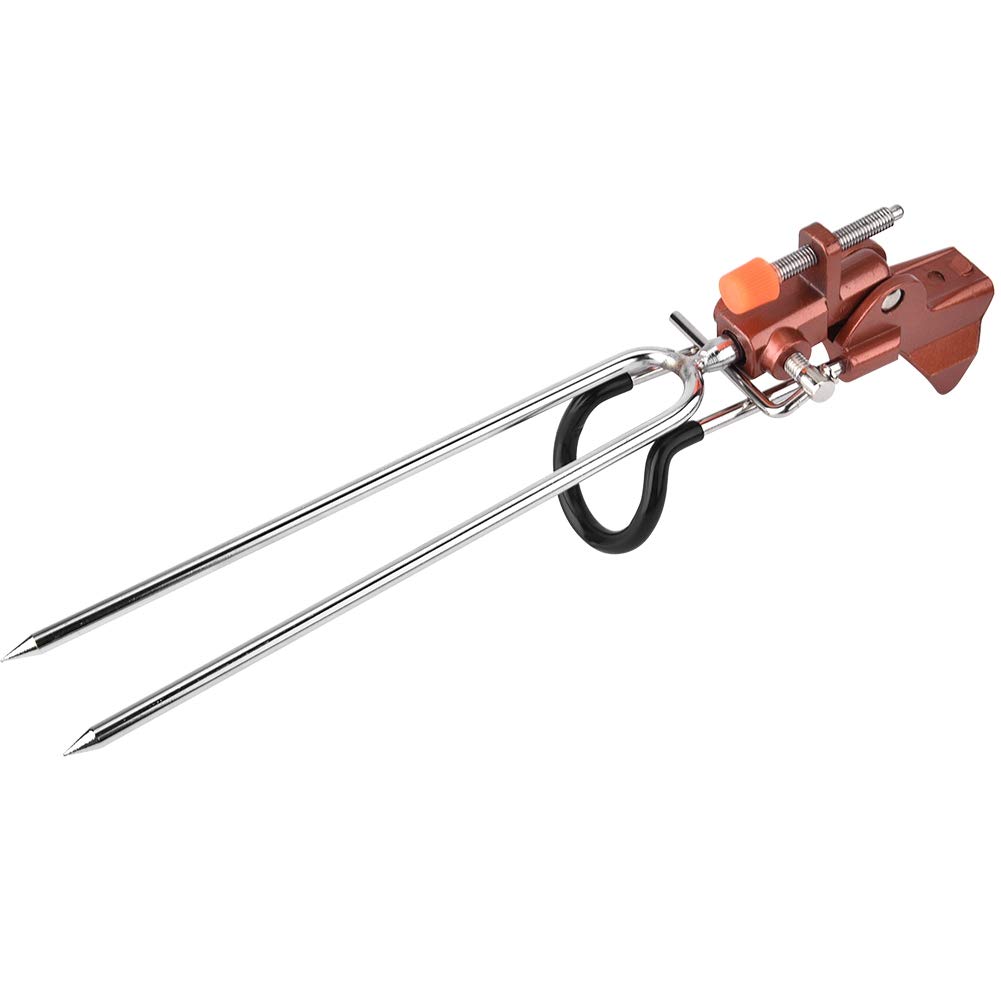 Adjustable Aluminum Alloy Fishing Rod Stand Holder - Stable Ground Bracket for Fishing Tackle Accessories | Perfect for Shore, Boat & Ice Fishing