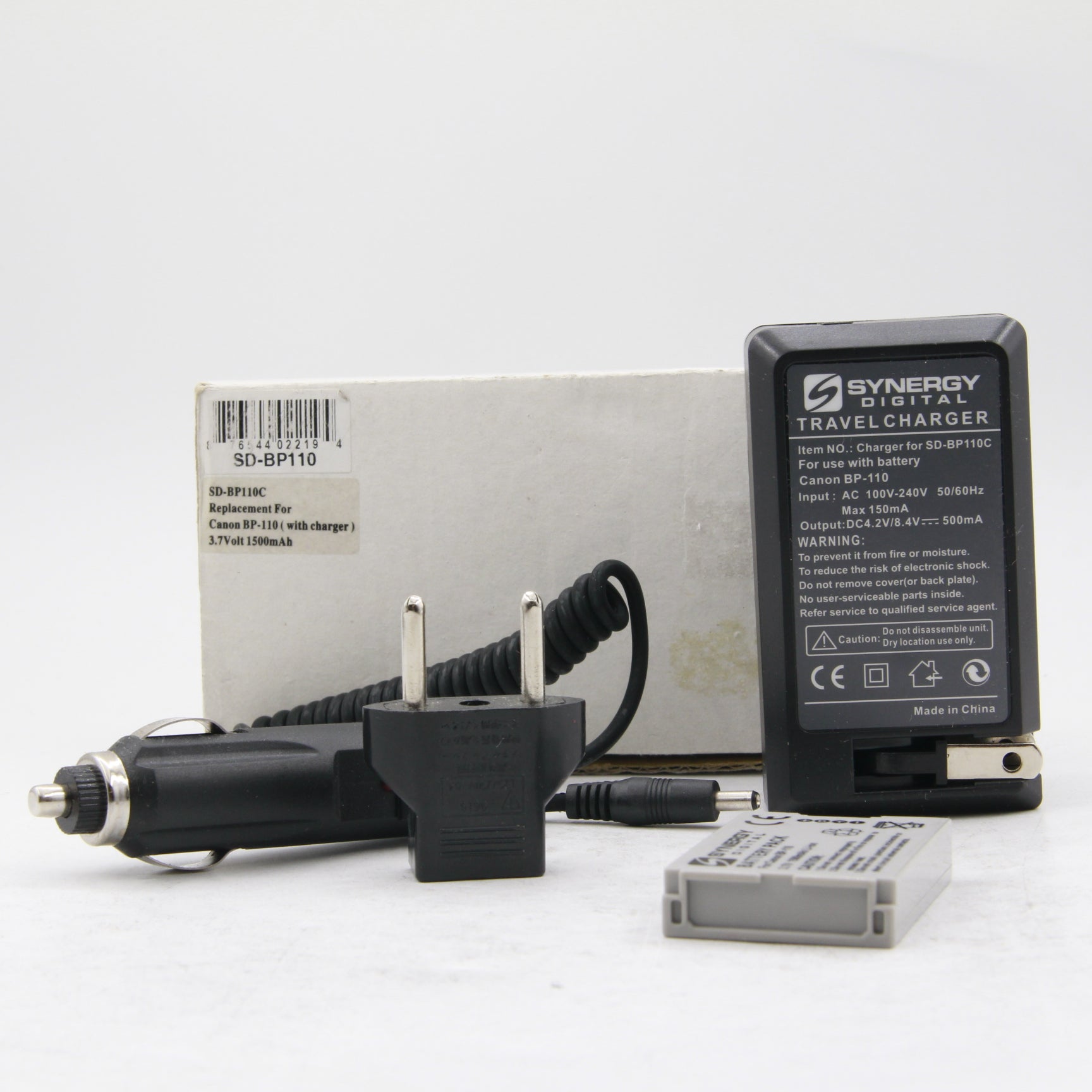 Synergy Digital Battery Charger Kit for Canon SD BP110C Camera Battery - Replacement Charger for Travel & Professional Photography
