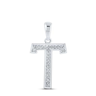 10K Gold Diamond Initial 