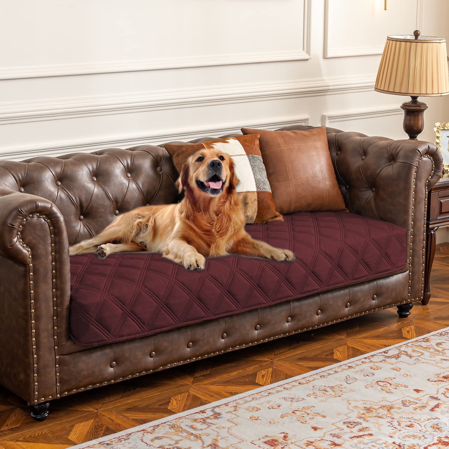 Ameritex Waterproof Dog Bed Cover - Non-Slip Pet Blanket for Furniture Protection, Couch & Sofa - Ideal for Indoor Use, Travel, and Pet-Friendly Homes