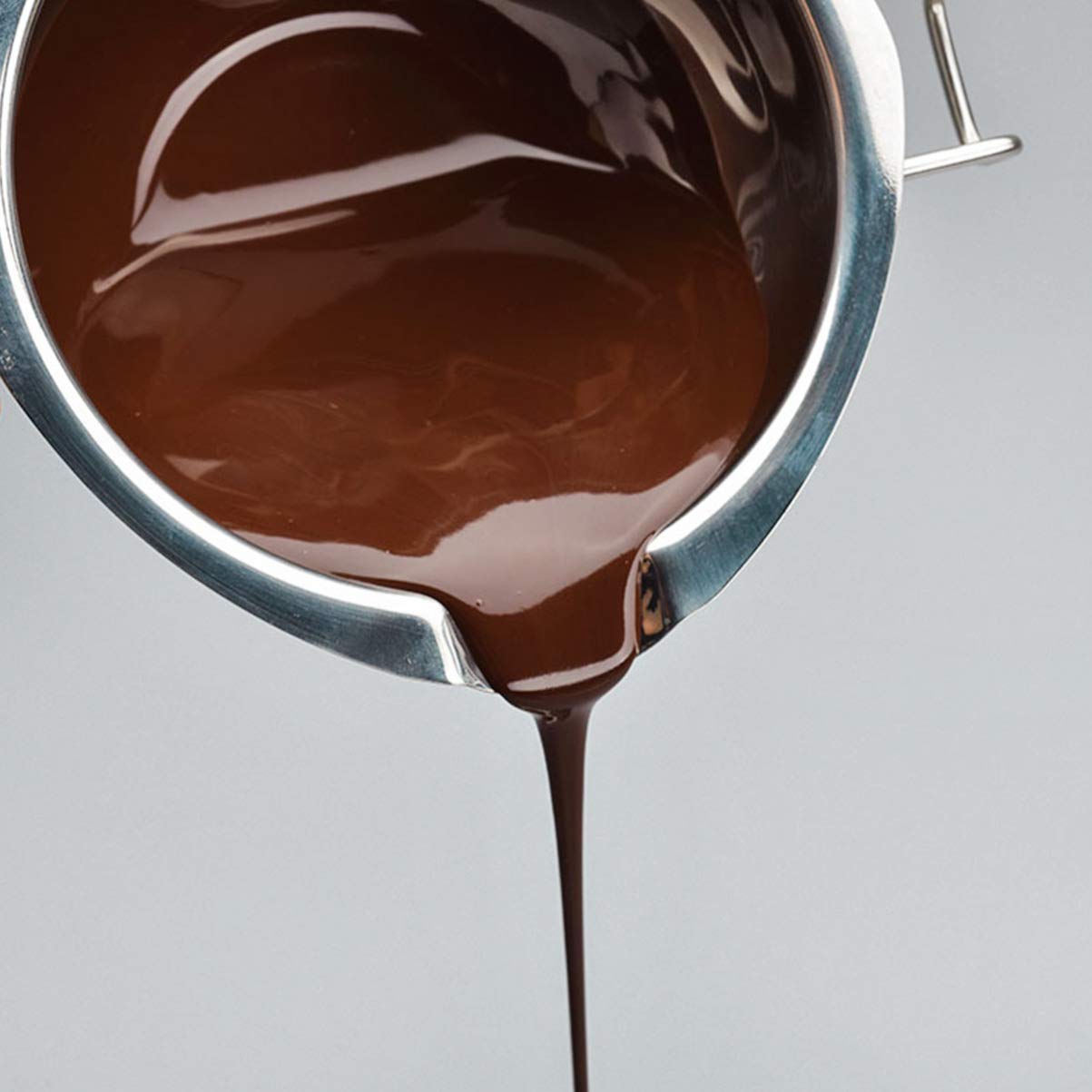 2-Piece Stainless Steel Chocolate & Butter Melting Pot Set - Double Boiler for Candy, Wax, Soap Making - Perfect for Baking, DIY Crafts & Kitchen Use