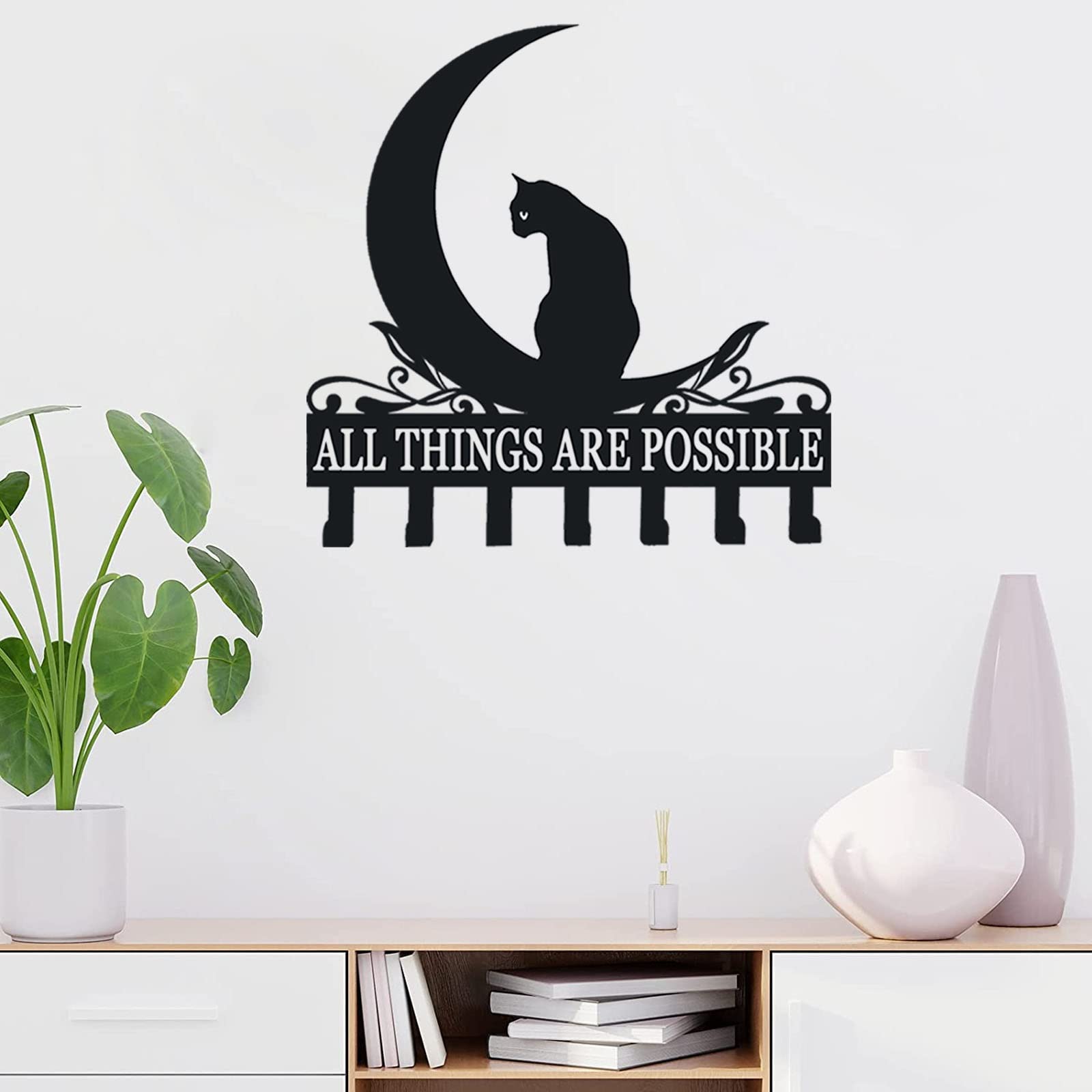 Wall Mounted Hooks for Coat, Towels, Keychains, Bags & Hats - Heavy Duty Organizer with 5-12 Customizable Hooks - Perfect for Entryway, Kitchen, Bathroom & Door Organization