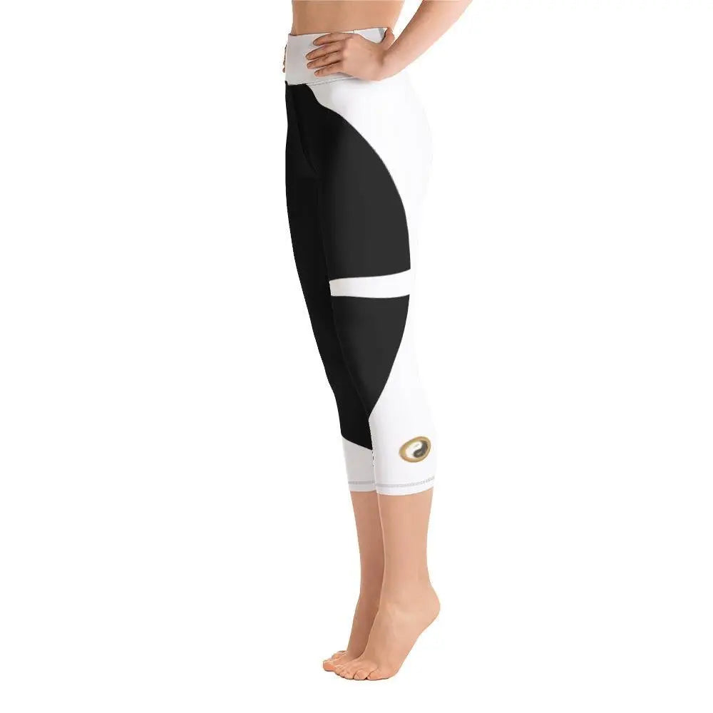 High Waist Yoga Capri Leggings with Pockets - Women's Workout Pants for Yoga, Running & Gym | Moisture-Wicking & Stretchy Activewear
