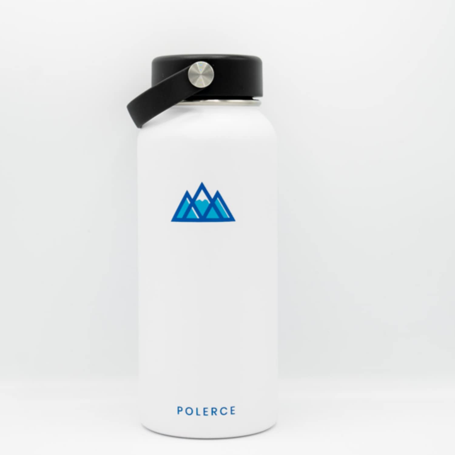 Polorce Wide Mouth Flex Cap (Black) - Universal Lid for Hydro Flask & All Wide Mouth Water Bottles - Perfect for Hiking, Gym & Outdoor Activities