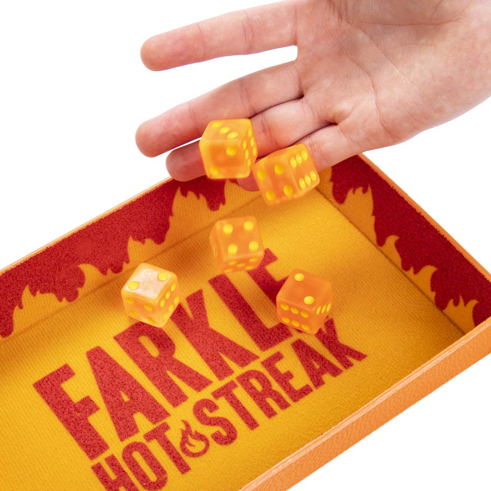 Farkle Hot Streak Dice Game Set - New Edition | Fun Family Board Game for Parties, Travel & Game Nights | Exciting Strategy Game for Kids & Adults