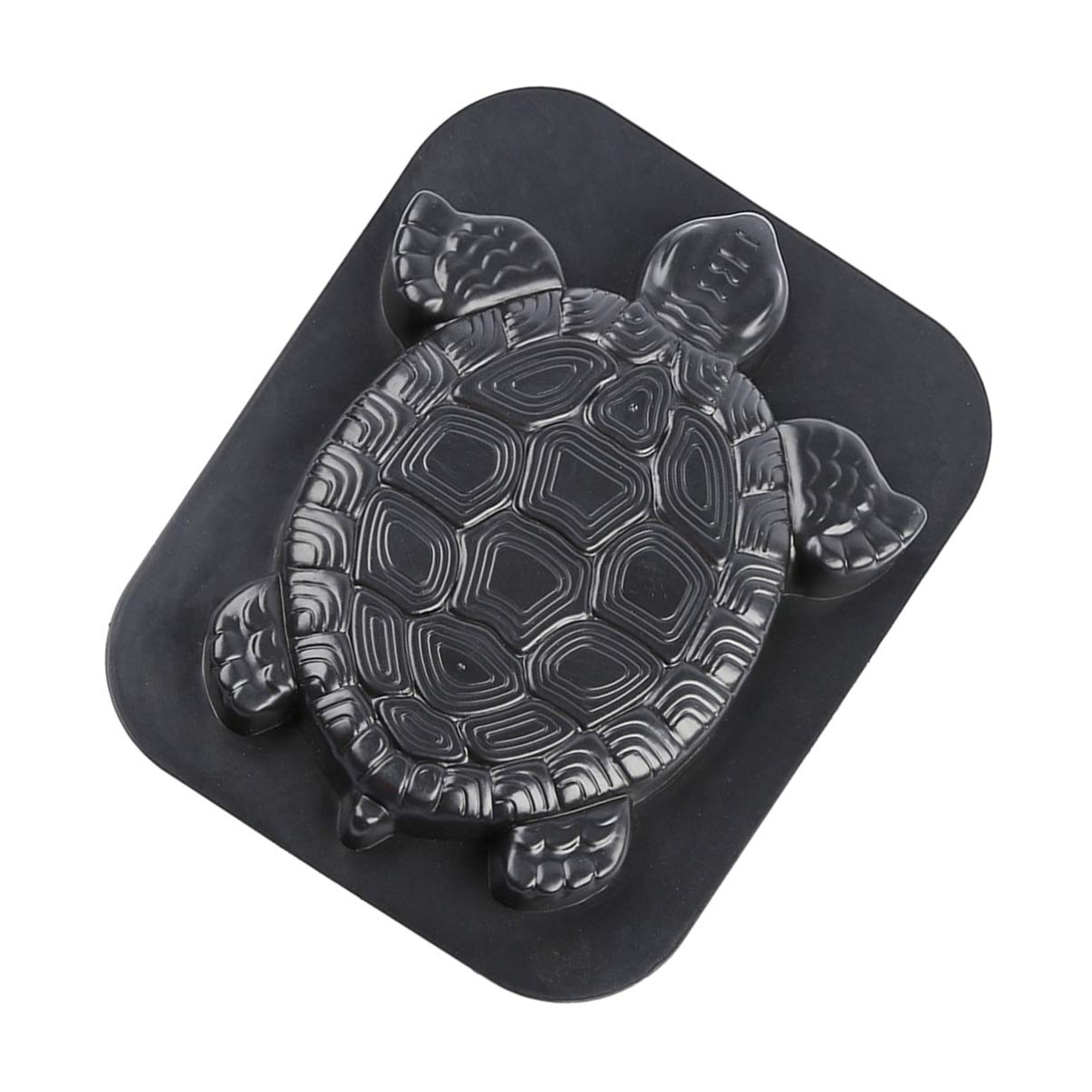 Turtle Shaped Stepping Stone Mold - DIY Concrete Cement Path Maker for Garden, Lawn, Driveway & Walkway Paving | Outdoor Decorative Paver Mold (Black) | Perfect for Garden Pathways, Yard Decor & Landscaping Projects