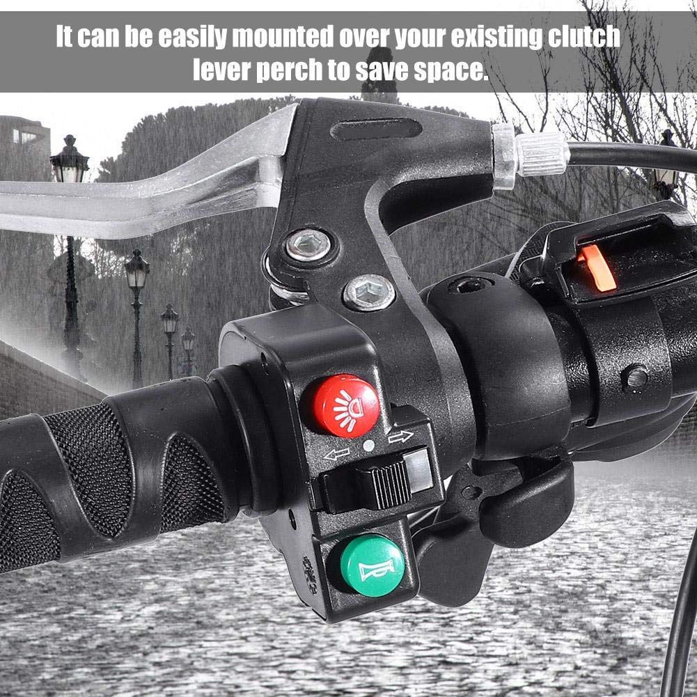 3 in 1 Motorcycle Handlebar Switch - Turn Signal, Horn & Light Control for Harley, Honda, Yamaha - Perfect for Night Riding & Urban Commuting