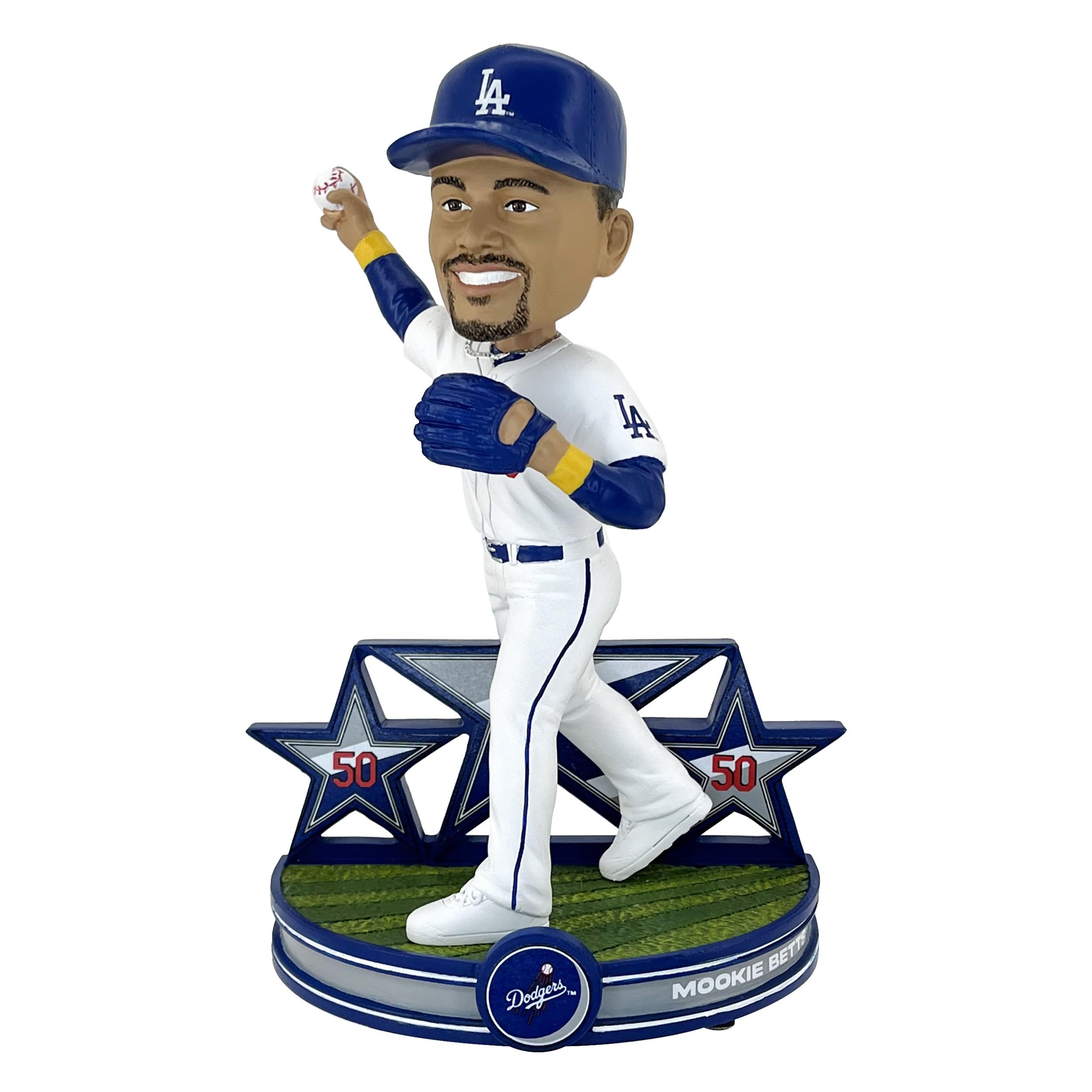 Official Mookie Betts Los Angeles Dodgers Superstar Series Bobblehead - MLB Baseball Collectible for Fans & Home Decor