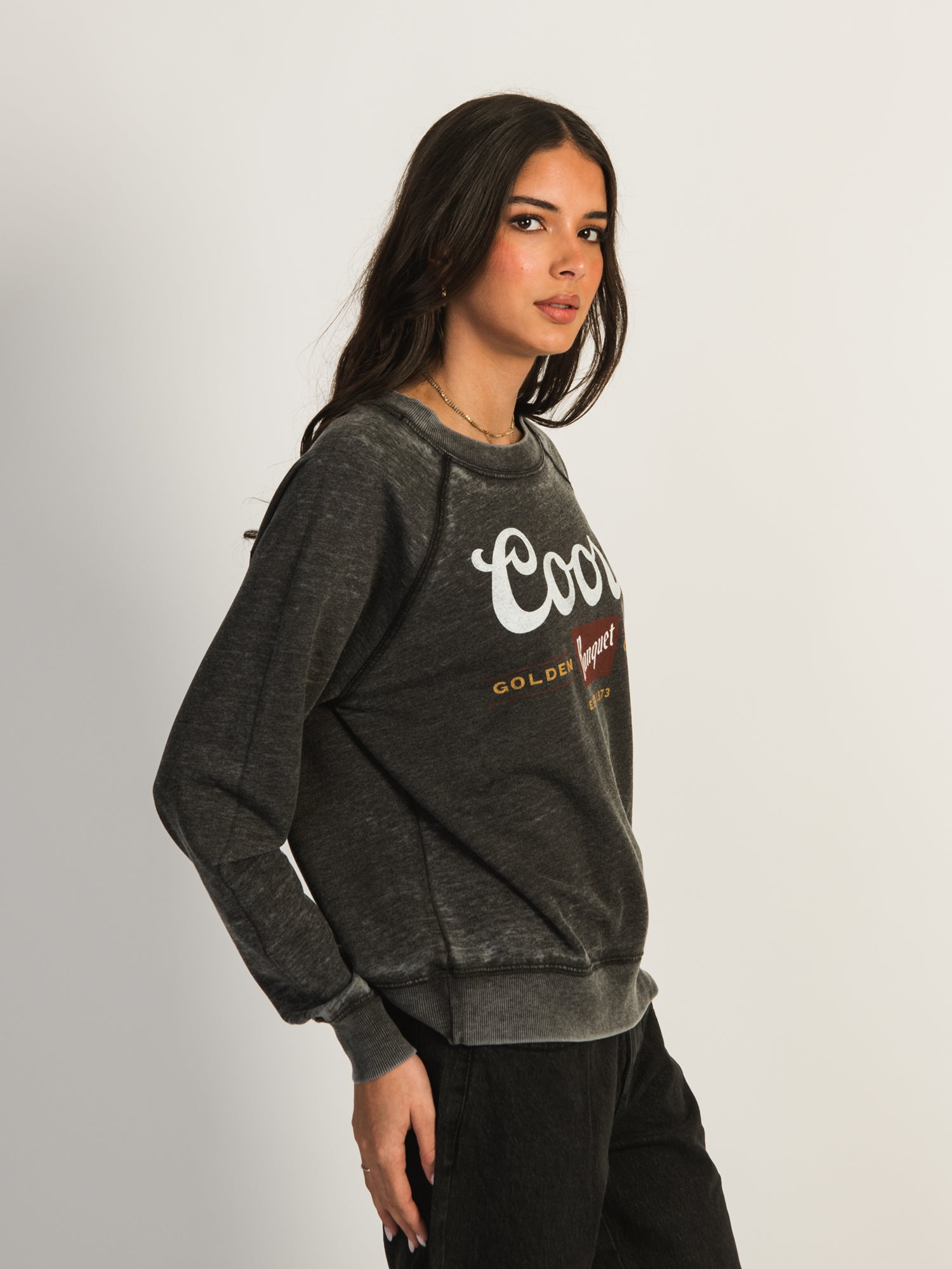 Coors Light Beer Graphic Crewneck Sweatshirt - Men's Casual Pullover Hoodie for Sports & Outdoor Activities