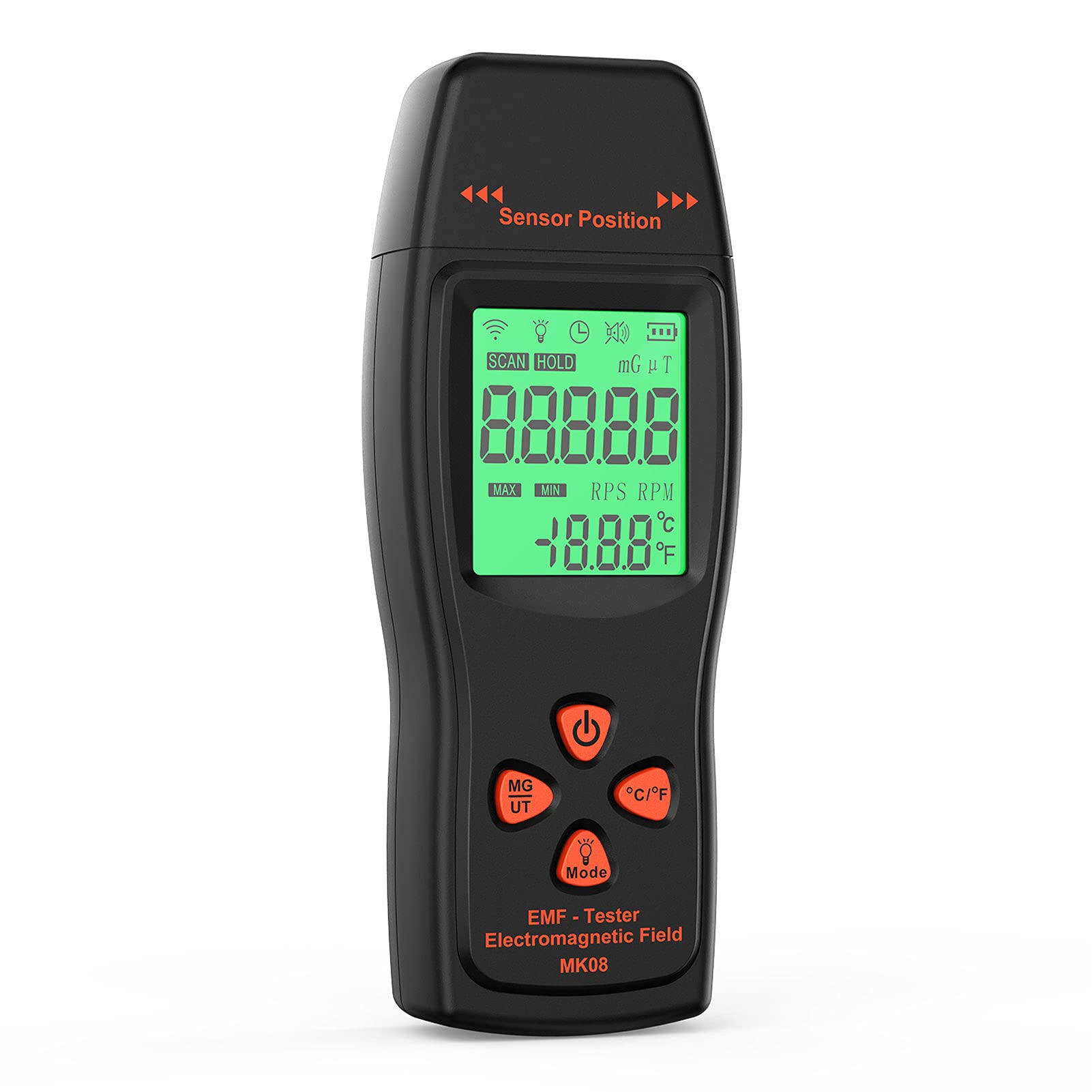 Mini Digital LCD EMF Meter - Handheld Electromagnetic Field Radiation Detector with Dosimeter Counter | Perfect for Home, Office & Ghost Hunting Safety Checks