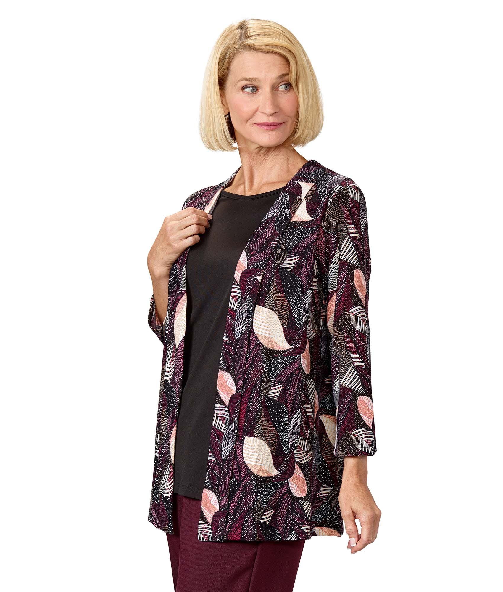 Women's Sexy Open Back 3/4 Sleeve Twofer Tops - Summer Casual Blouse for Date Night & Beach Vacation