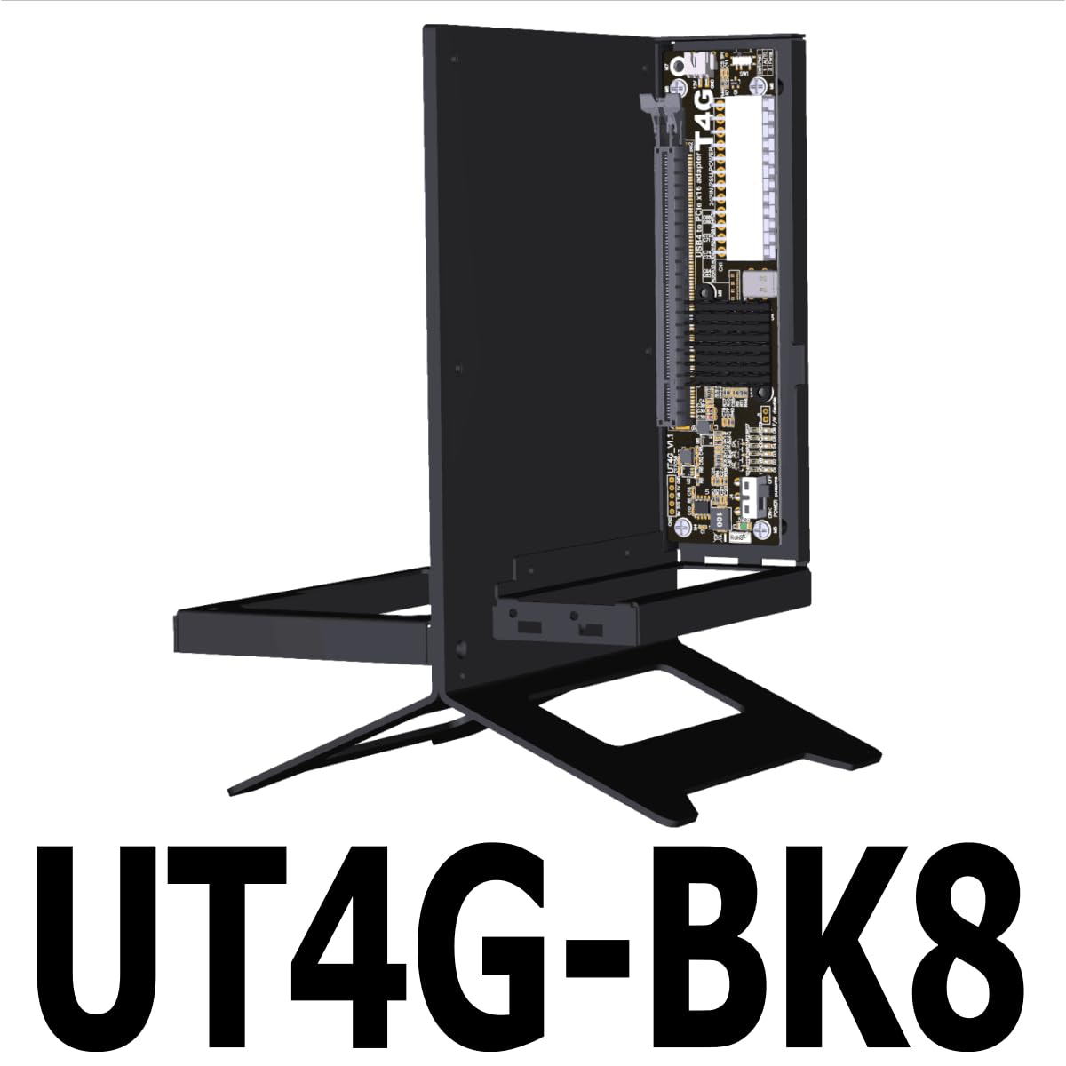 ADT-Link USB4 to PCIe x16 eGPU Adapter - Thunderbolt 3/4 Compatible External Graphics Card Enclosure for NUC, ITX, STX & Laptops (UT4G-BK8) - Perfect for Gaming, Video Editing & AI Workstations