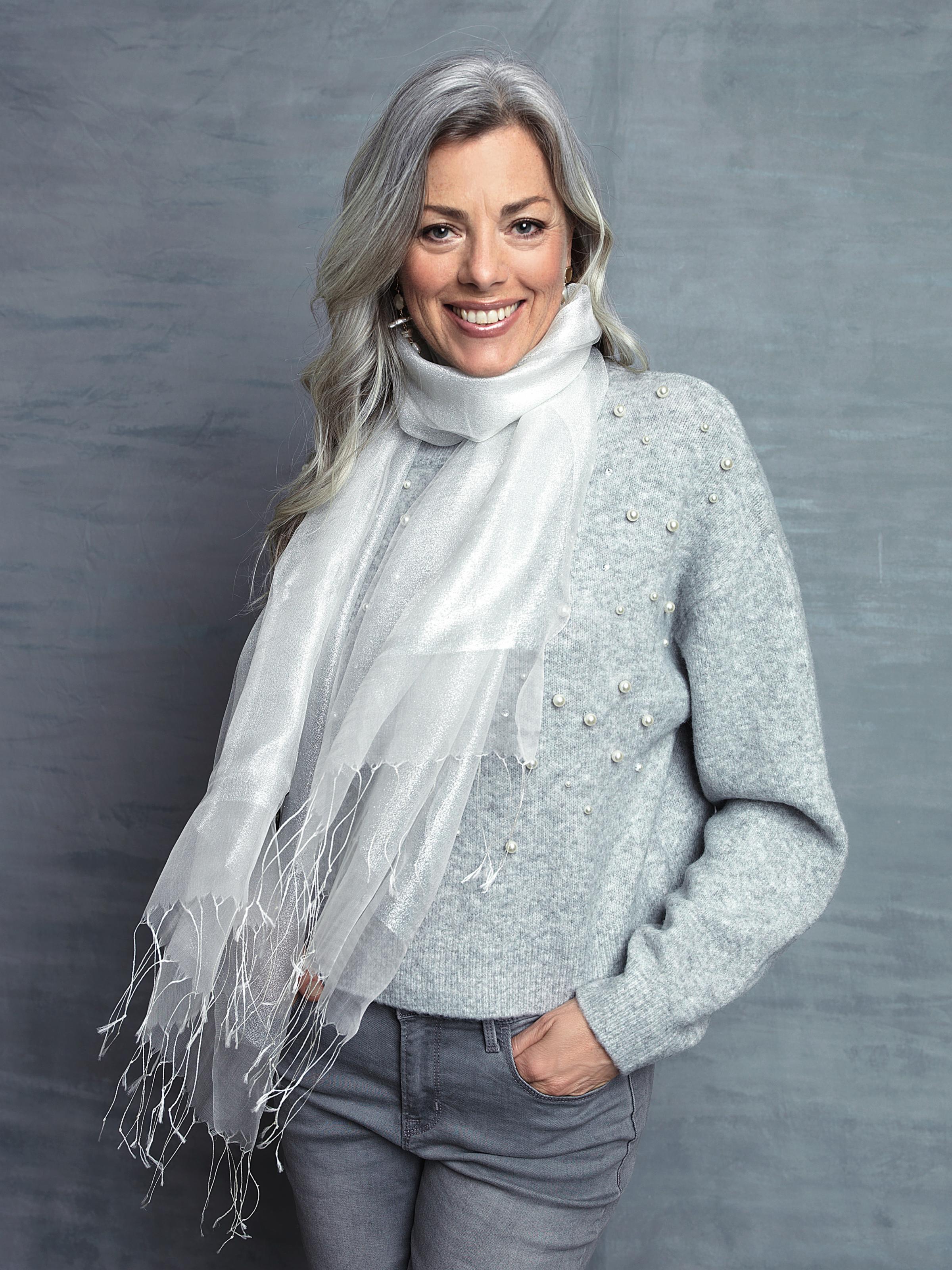 Elegant Glitzy Silk Scarf for Women - Luxury Fashion Accessory for Office, Party & Special Occasions