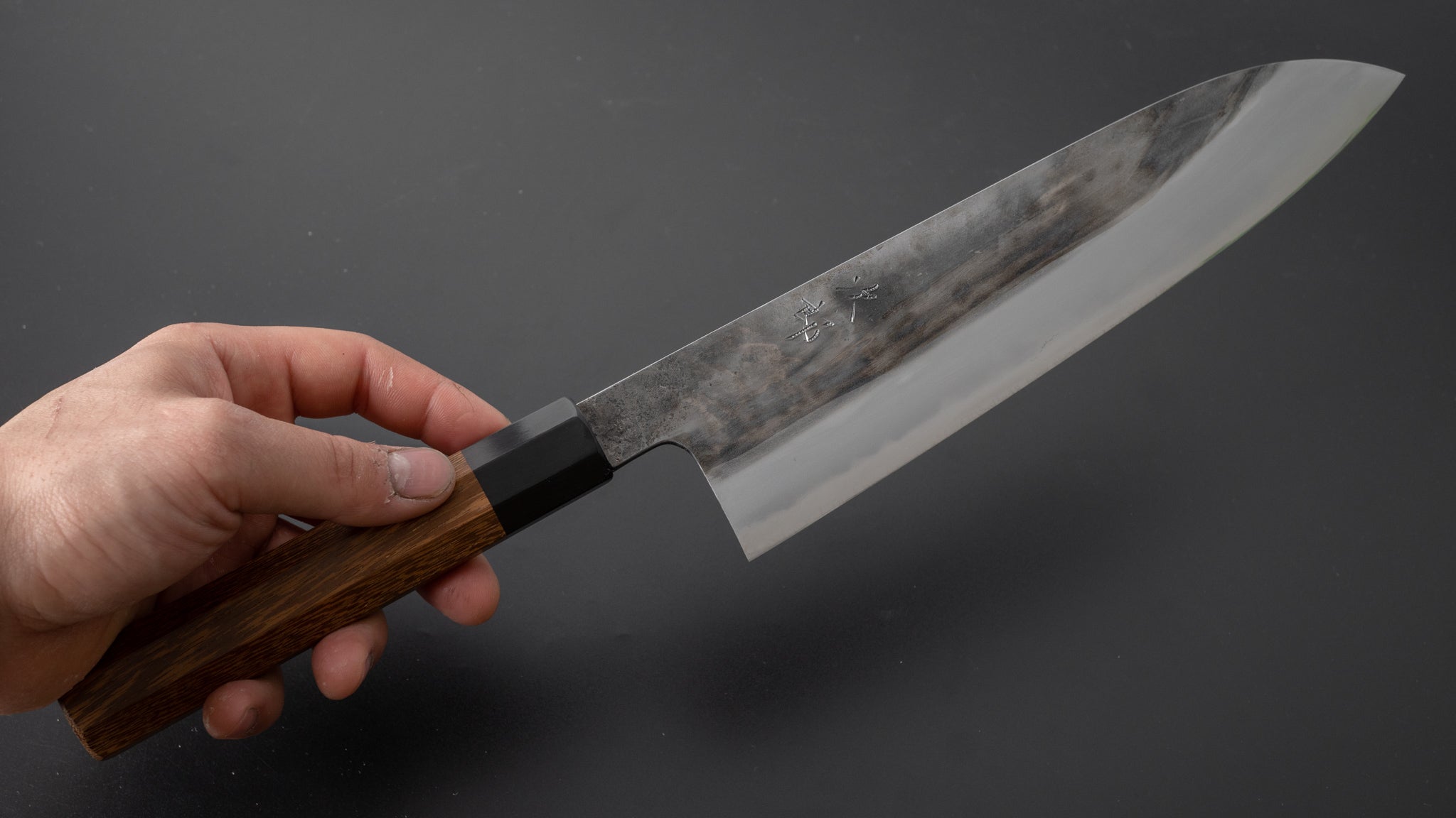 Premium Jiro Tsuchime Wa Gyuto 225mm Japanese Chef Knife with Taihei Tagayasan Handle (#368) - Perfect for Sushi, Sashimi & Precision Cutting in Professional Kitchens