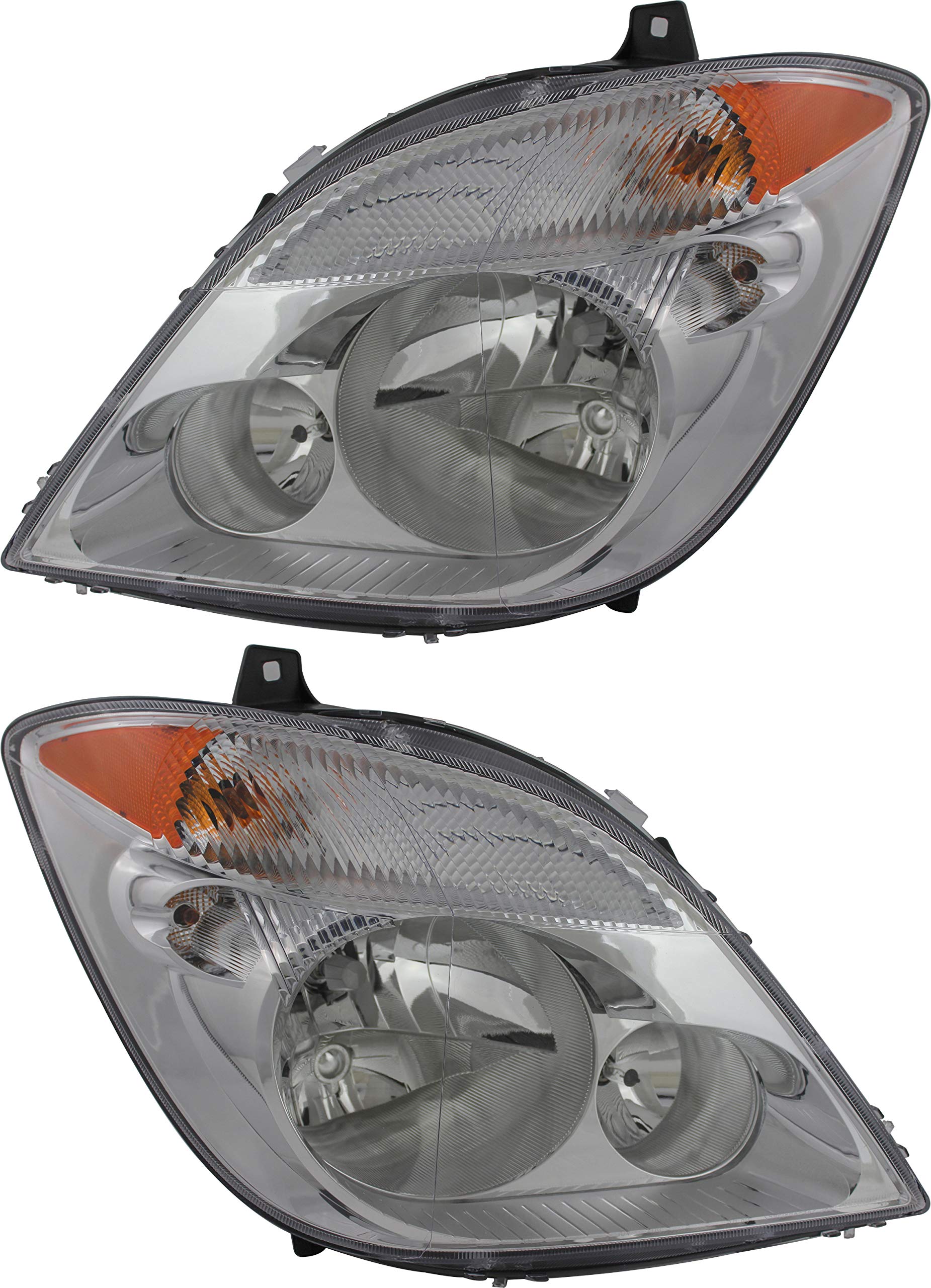 Dodge Freightliner Sprinter 2500 3500 Headlight Assembly Kit (2007-2009) - Halogen Replacement Lamps for Driver & Passenger Side - Perfect for Night Driving and Vehicle Restoration Projects