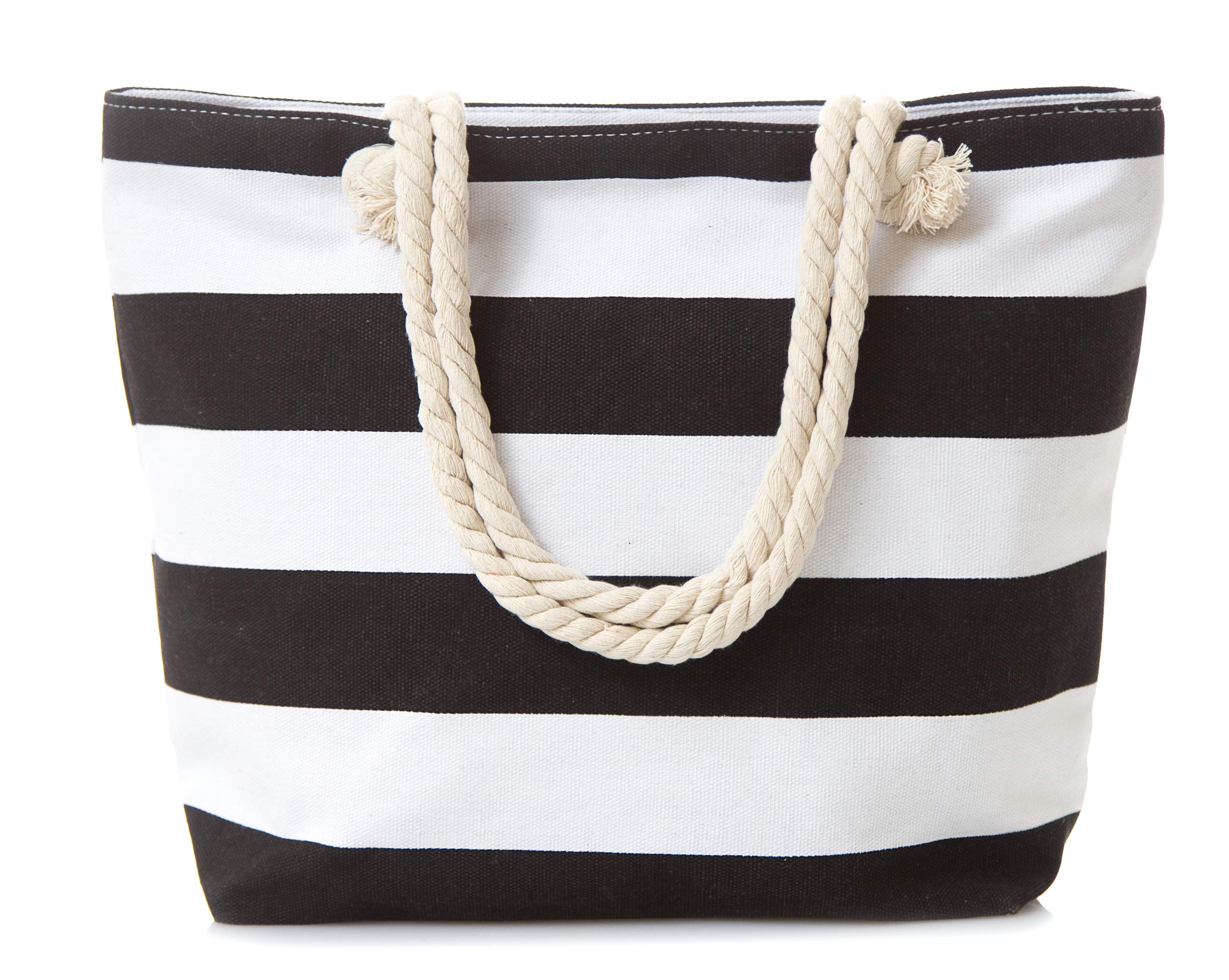 Waterproof Tote Bag for Women - Large Durable Travel Beach Bag with Zipper - Perfect for Shopping, Gym, Pool & Vacation Essentials