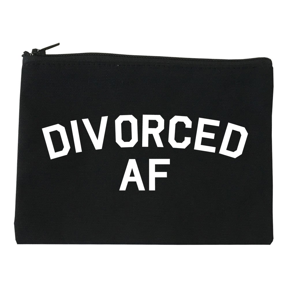 Divorced AF Breakup Makeup Bag - Stylish Cosmetic Pouch for Divorcees, Travel & Everyday Use