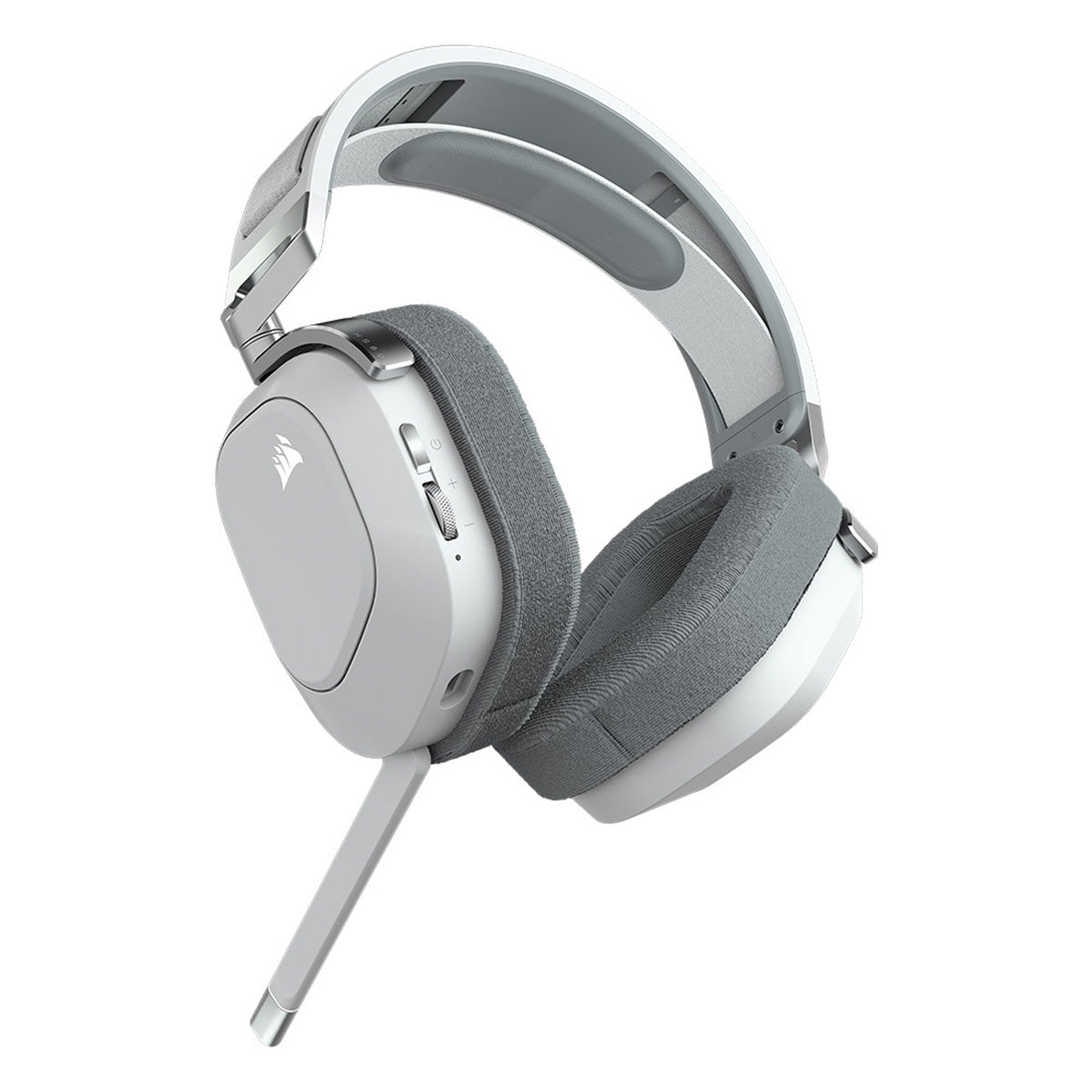 Corsair HS80 RGB Wireless Gaming Headset with Dolby Audio - White | Noise Cancelling Mic, 20hr Battery Life for PC, PS5, Xbox | Perfect for Competitive Gaming & Streaming