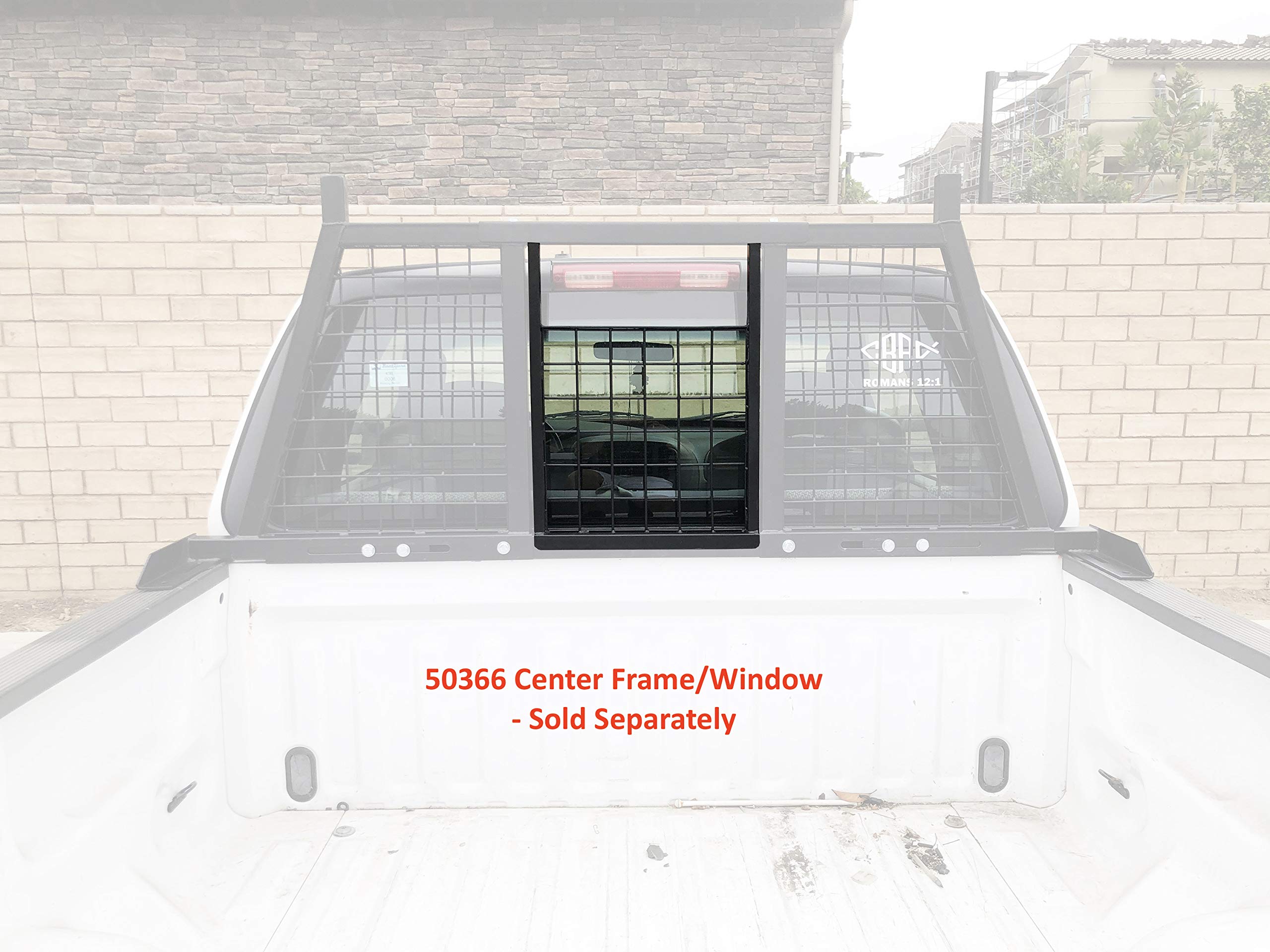 MaxxHaul 50257 Heavy Duty Adjustable Steel Truck Bed Headache Rack - Universal Fit for Pickup Trucks, Secure Cargo Protection & Enhanced Safety - Perfect for Hauling, Construction & Off-Road Adventures
