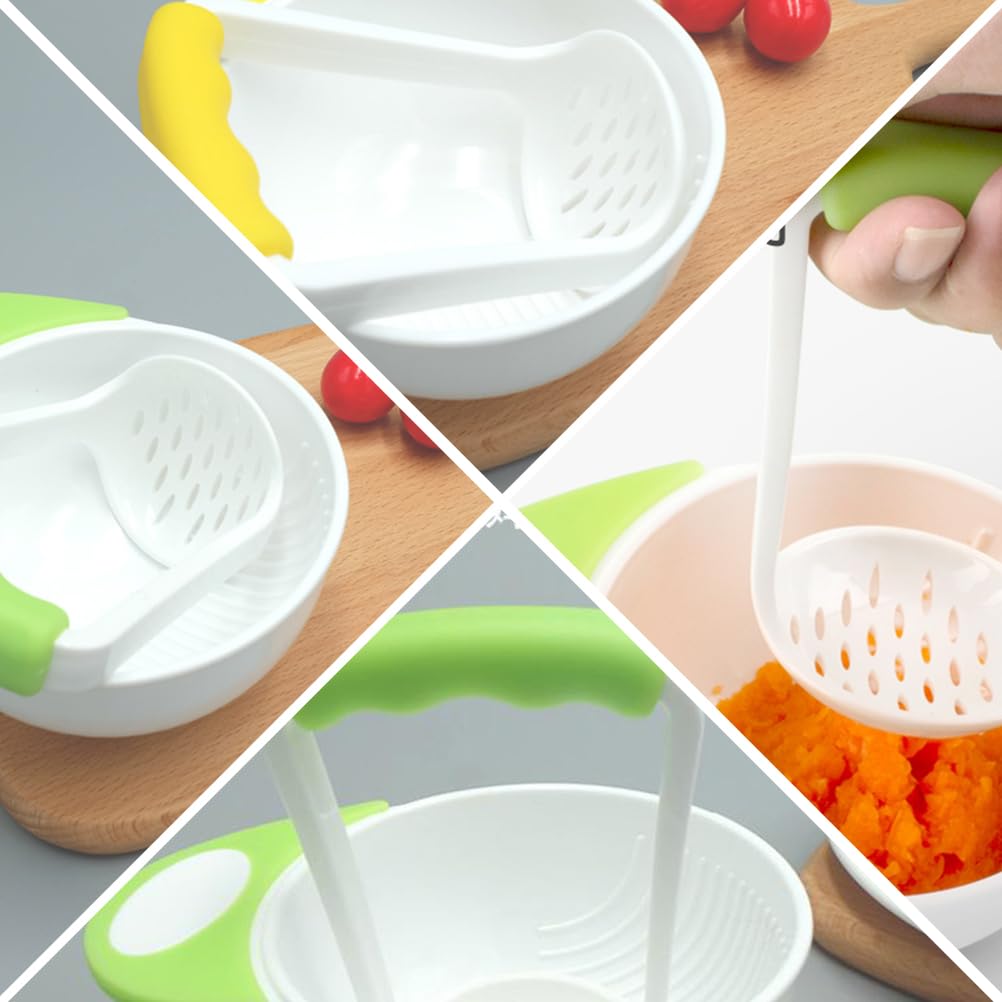 2-Pack Mash and Serve Bowl Set - Portable Food Masher & Mill for Baby Food - Perfect for Homemade Purees, Mashed Potatoes & Smoothies - Ideal for Kitchen, Baby Feeding & Travel