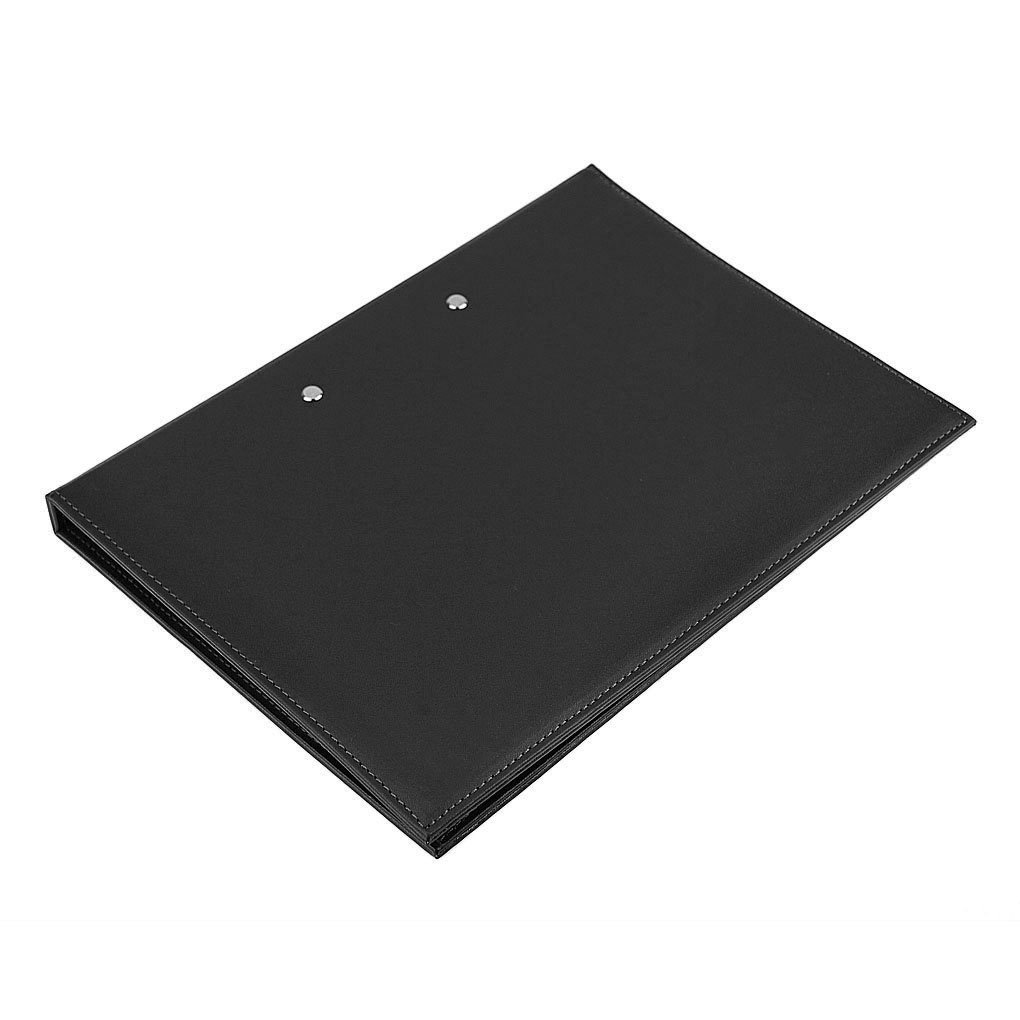 Premium Leather A4 Lever Arch File Cover - Clipboard Document Organizer with Double Paper Clips | Office Stationery for Professionals, Students & Home Use | Perfect for Reports, Contracts, School Projects & Business Meetings