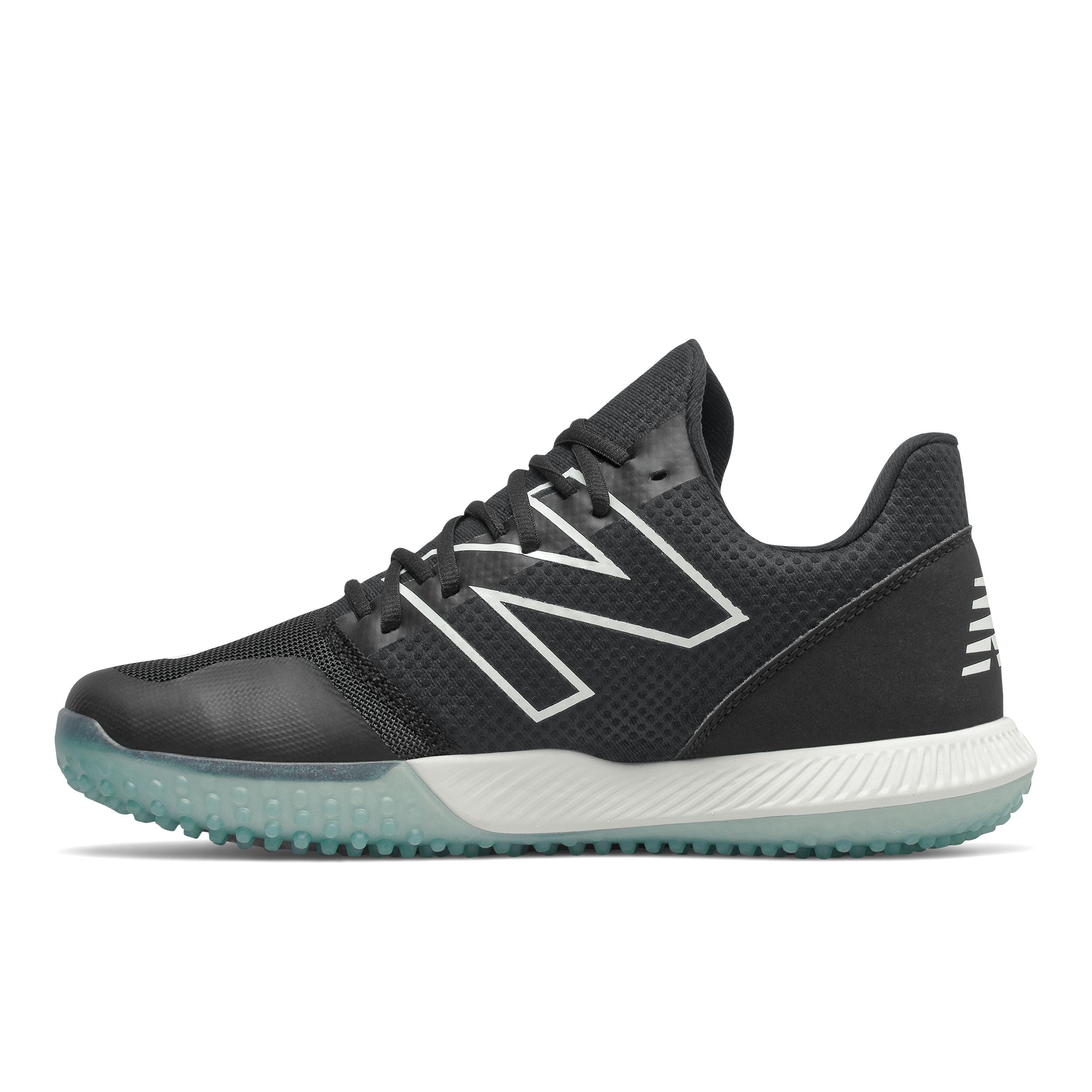 New Balance FuelCell 4040v6 Black & White Turf Soccer Cleats - Lightweight Performance Shoes for Artificial Grass Training & Matches