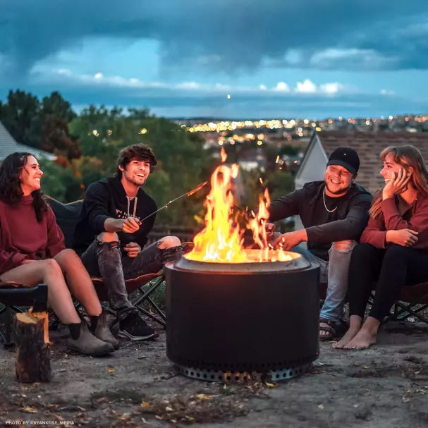 Solo Stove Yukon 2.0 Fire Pit with Stand - Smokeless Outdoor Campfire for Backyard, Patio & Camping - SSYUK SD 27 2.0