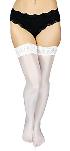 White - Thigh High 70 Denier