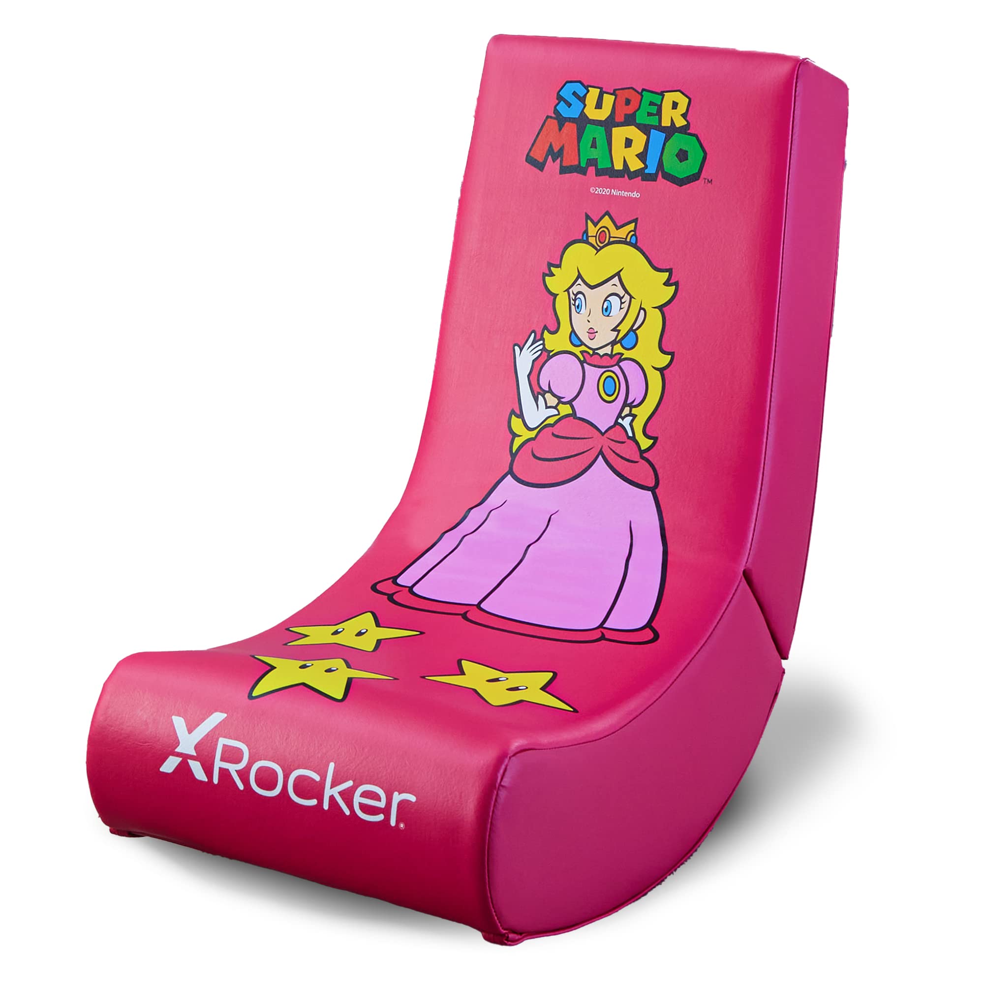 X Rocker Nintendo Video Gaming Chair for Kids 5-17 - Floor Rocker with Mario, Bowser, Peach & Luigi Designs - Perfect Gifts for Teen Gamers, Boys & Girls - Ideal for Bedroom, Game Room & Movie Nights