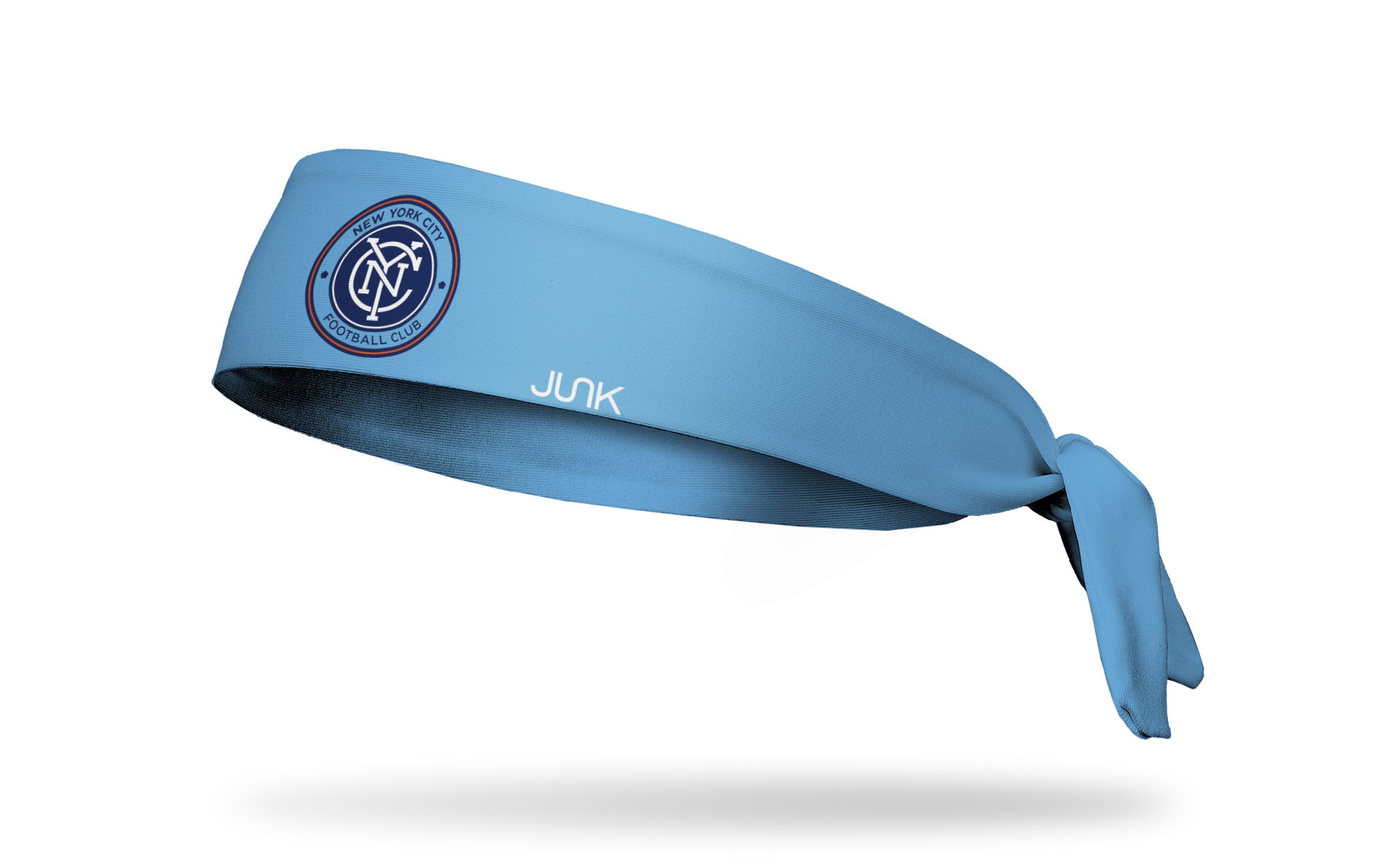 New York City FC Logo Blue Flex Tie Headband - Adjustable Sports Headwear for Soccer, Running & Workouts - Perfect for Fans & Athletes