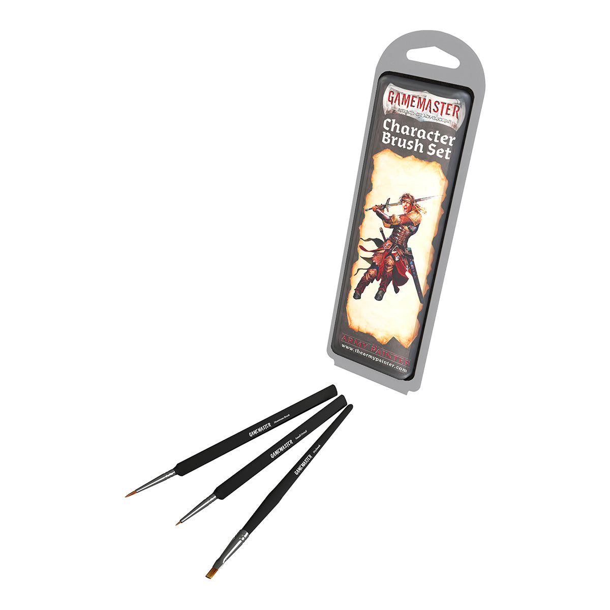 Gamemaster Character Brush Set - Professional Paint Brushes for Miniature Figures & Tabletop Gaming - Perfect for Warhammer, D&D, and Model Painting