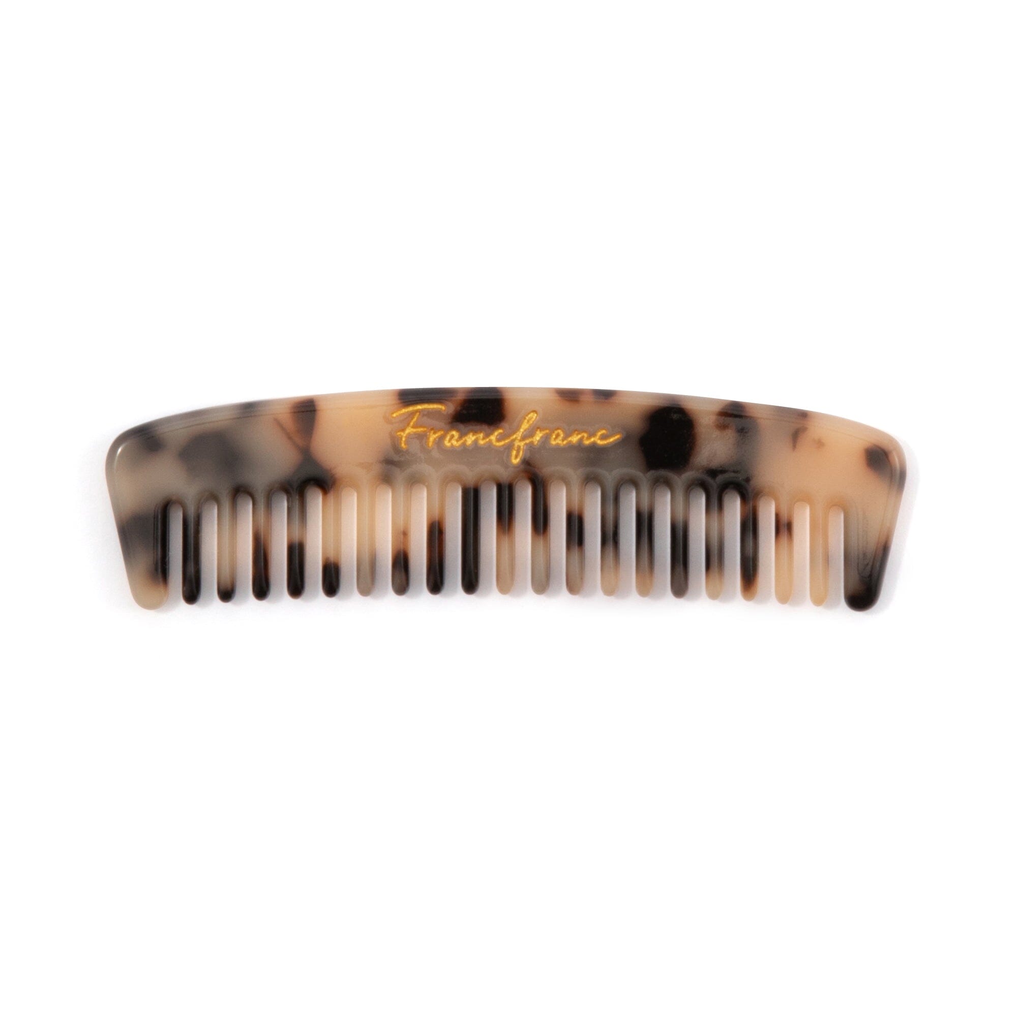Portable Compact Comb with Pouch - Travel Hairbrush for Women & Men, Beige | Perfect for Travel, Purse, Gym & On-the-Go Styling