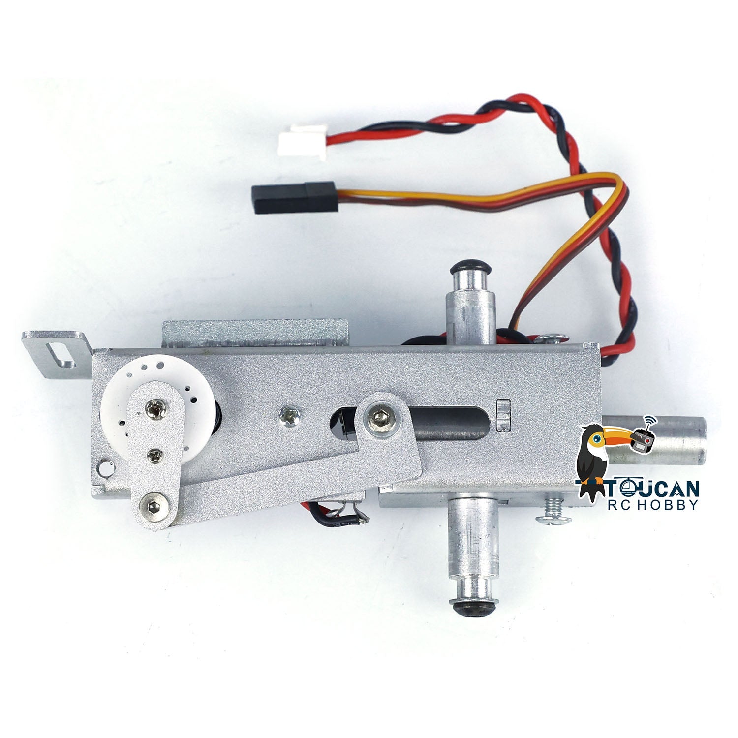 360° Rotating Electric Slip Ring with Metal Barrel & Recoil Gearbox for Henglong 1/16 RC Tank TK7.1 Ultimate II - Replacement Driving Gearbox & Mainboard Spare Part (Perfect for RC Tank Upgrades, DIY Repairs & Smooth 360° Rotation Performance)