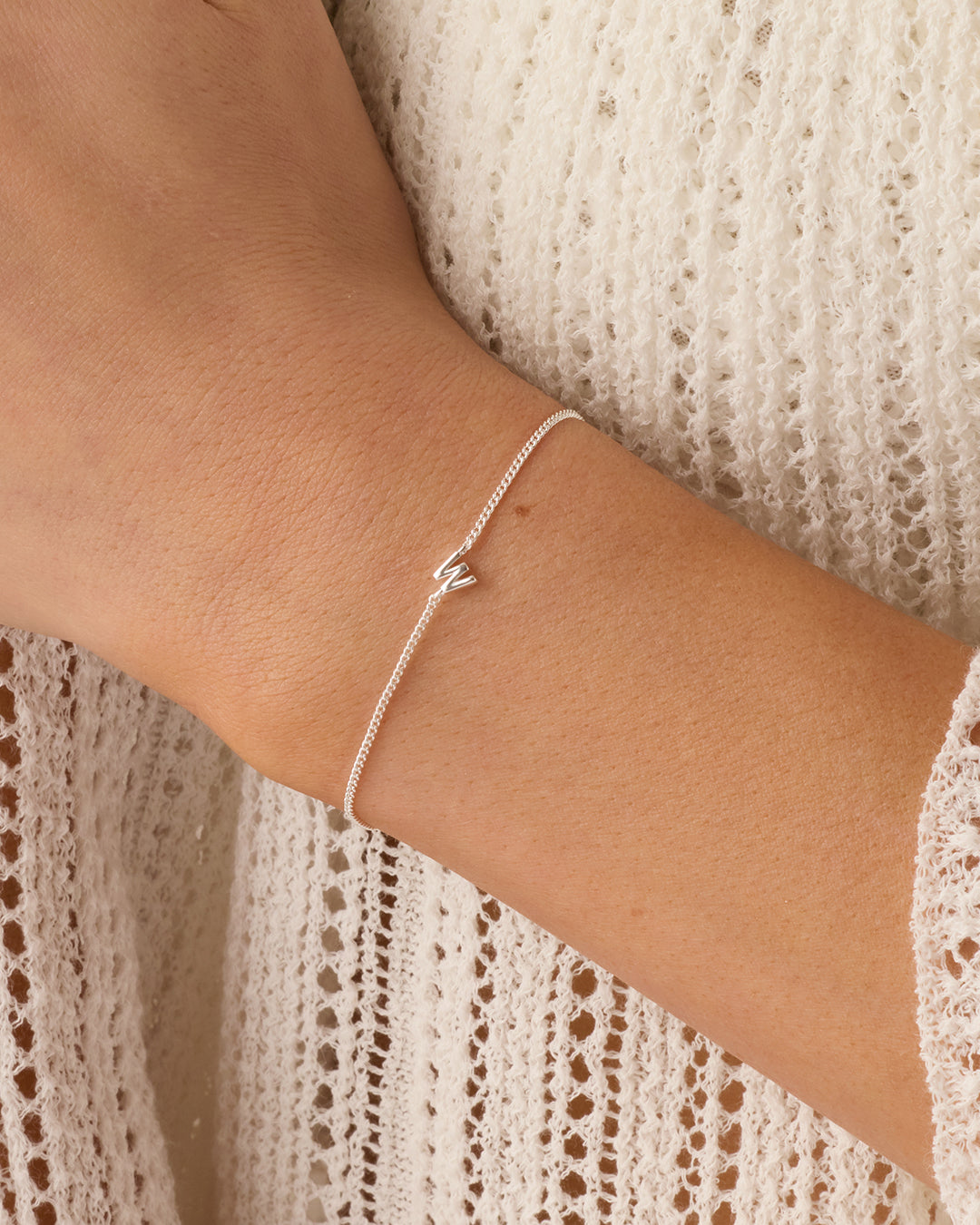 Wilder Mini Alphabet Bracelet - Personalized Initial Letter Bracelet for Women & Girls - Trendy Stackable Jewelry for Everyday Wear & Gifts