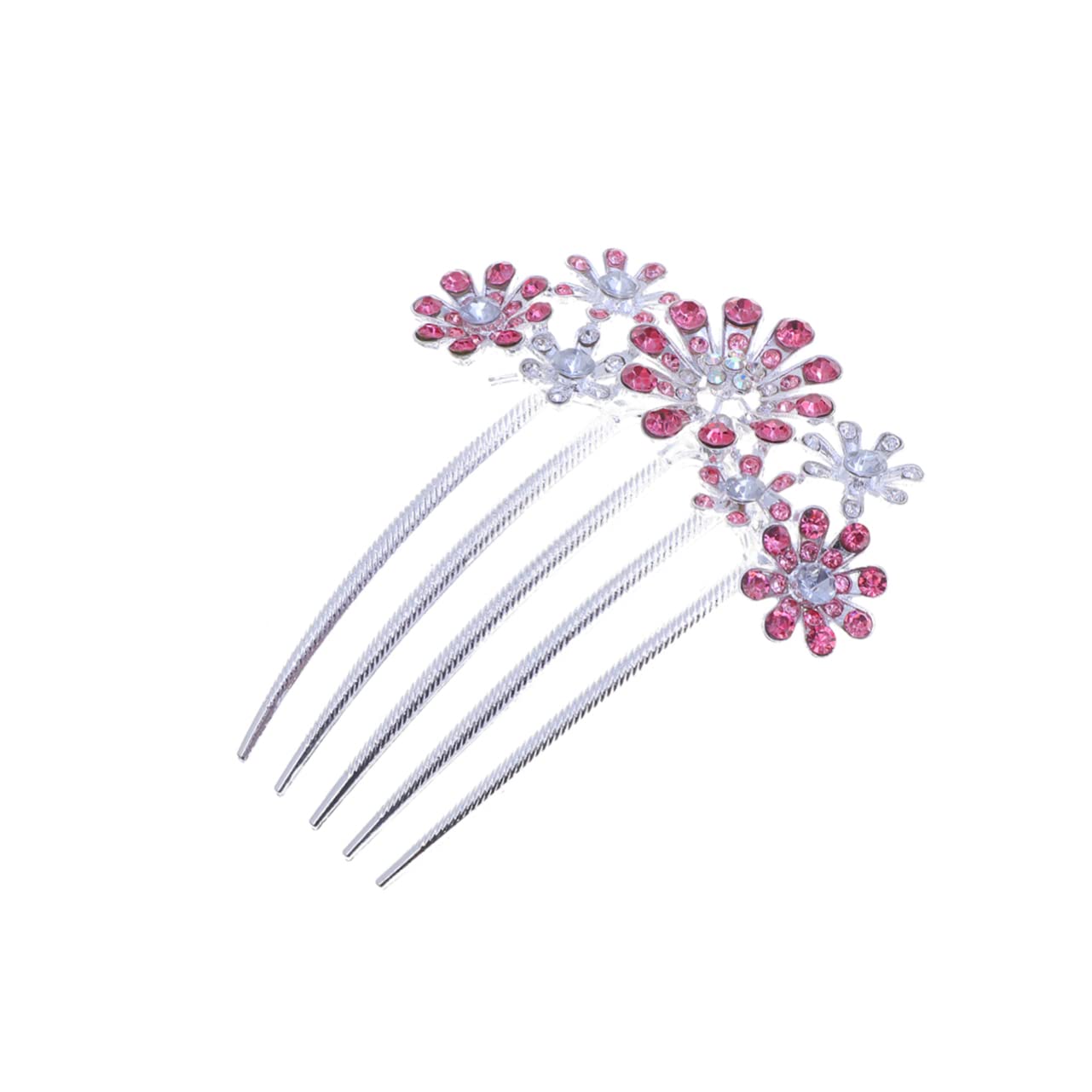Lurrose Silver Crystal Hair Clip - Rhinestone Bridal Hair Comb for Weddings, Prom & Special Events | Elegant Hair Accessories for Women, Bridesmaids & Headdress Decor