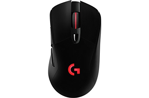 Logitech G703 Lightspeed Wireless Gaming Mouse - Compatible with POWERPLAY Wireless Charging, Ergonomic Design, 25K DPI Sensor - Perfect for PC, Mac, and Esports Gaming (Black)