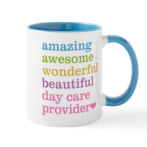 White/Blue Inside - Day Care Provider Mugs