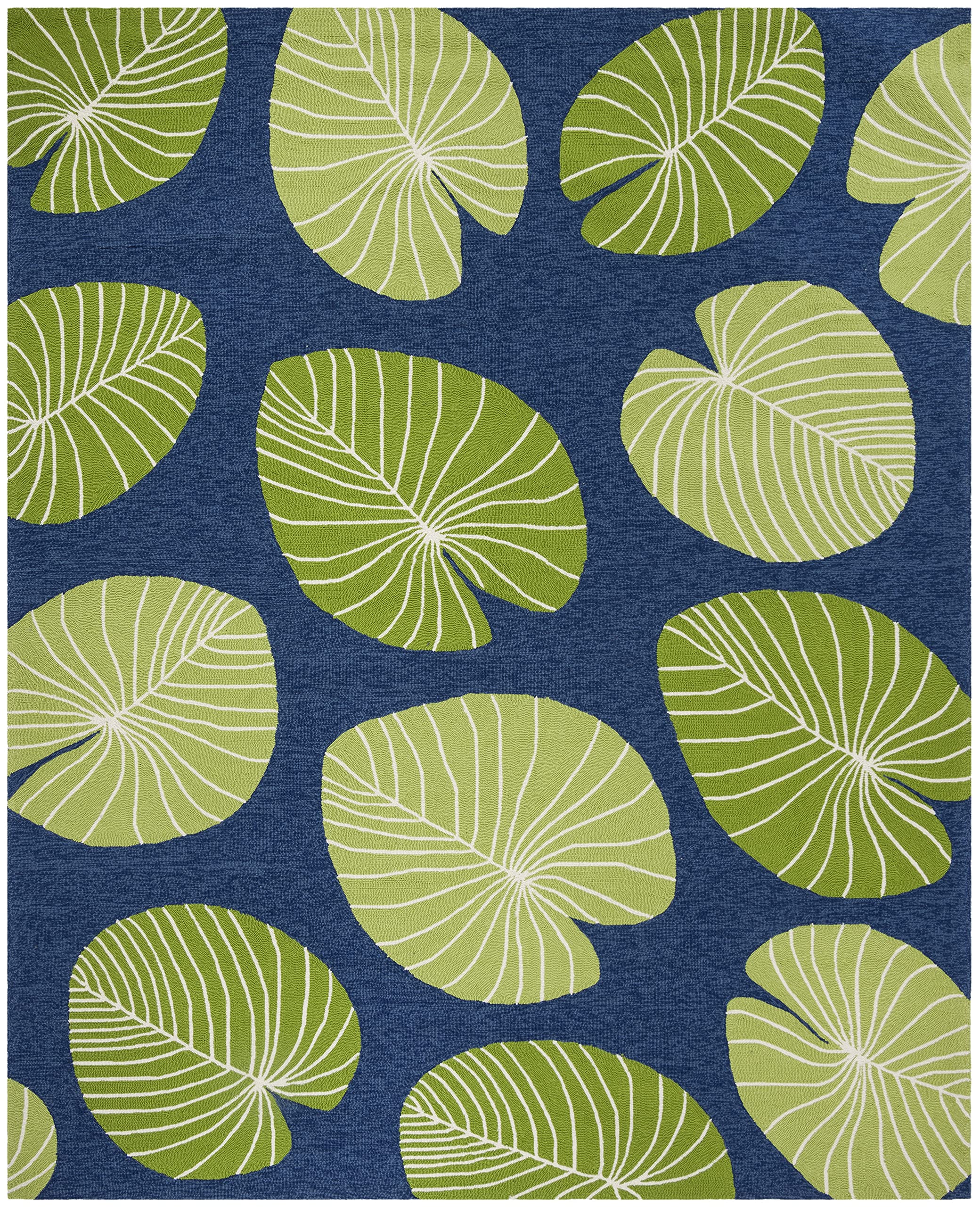 SAFAVIEH Martha Stewart x 5' x 8' Azurite MSR2212A Handmade Lily Pad Area Rug - Soft & Durable for Living Room, Bedroom, or Office Decor