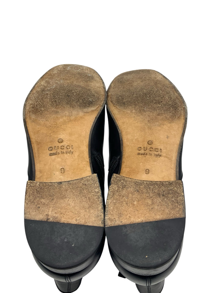 Gucci Bonny Leather Chelsea Boots for Men - Size 9.5 US | Premium Italian Leather Ankle Boots | Stylish & Comfortable Dress Shoes for Business, Casual & Formal Occasions
