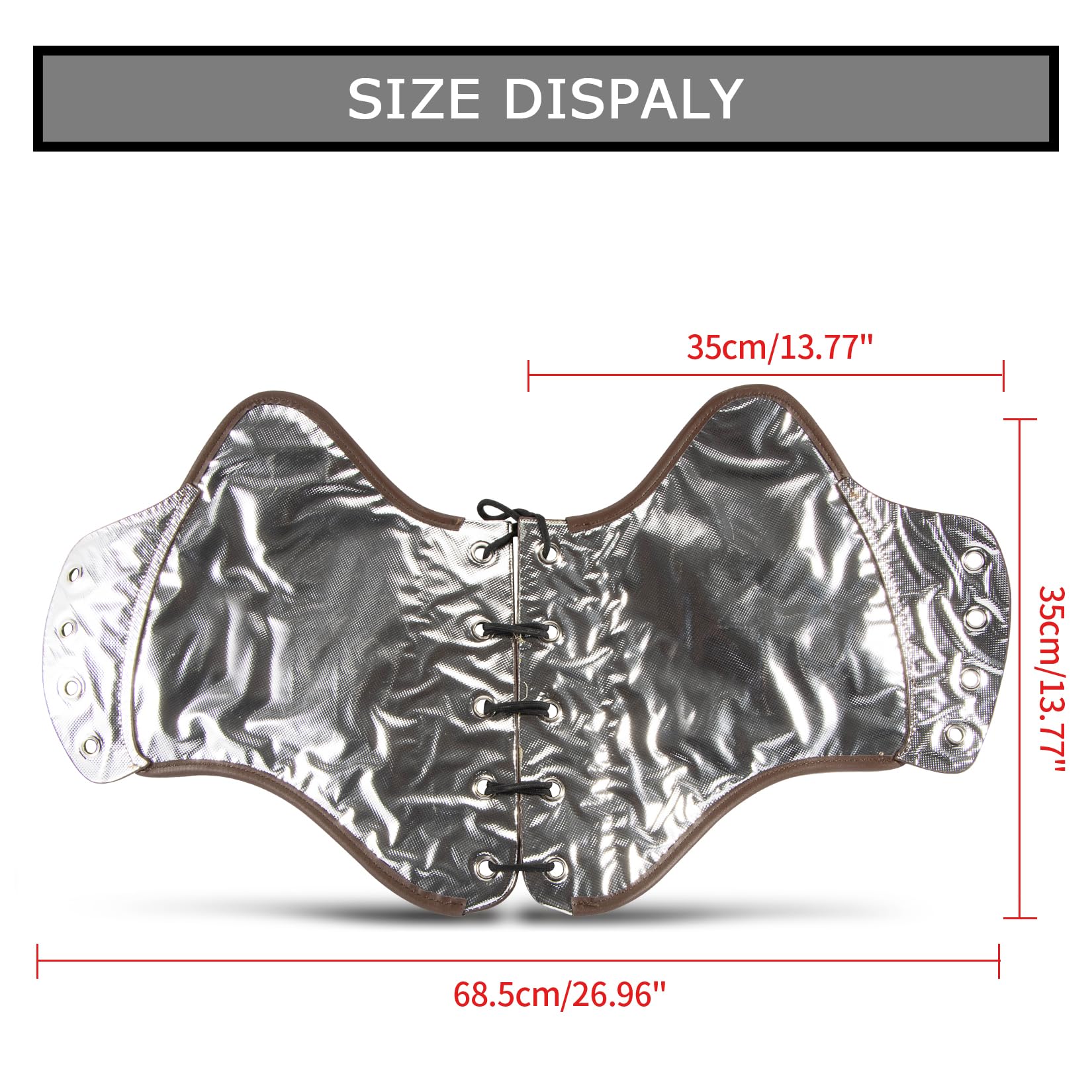 PSLER Universal Leather Motorcycle Heat Shield Deflector for Harley Touring & Sportster - Brown Side Saddle Heat Protection | Perfect for Long Rides & Hot Weather Riding