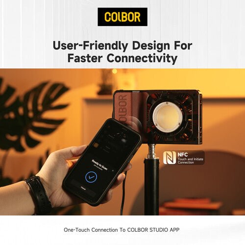 COLBOR W100R Portable RGB LED Monolight - Professional Photography Lighting for Studio, YouTube & Outdoor Shooting