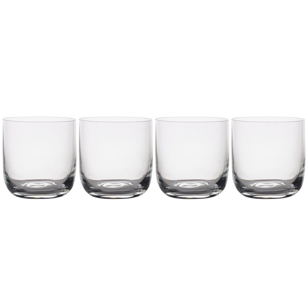 Premium Upton Set of 4 Double Old Fashioned Whiskey Glasses - Heavy Base Crystal Clear Drinking Glasses for Bourbon, Scotch, Cocktails - Perfect for Home Bars, Gifts & Entertaining