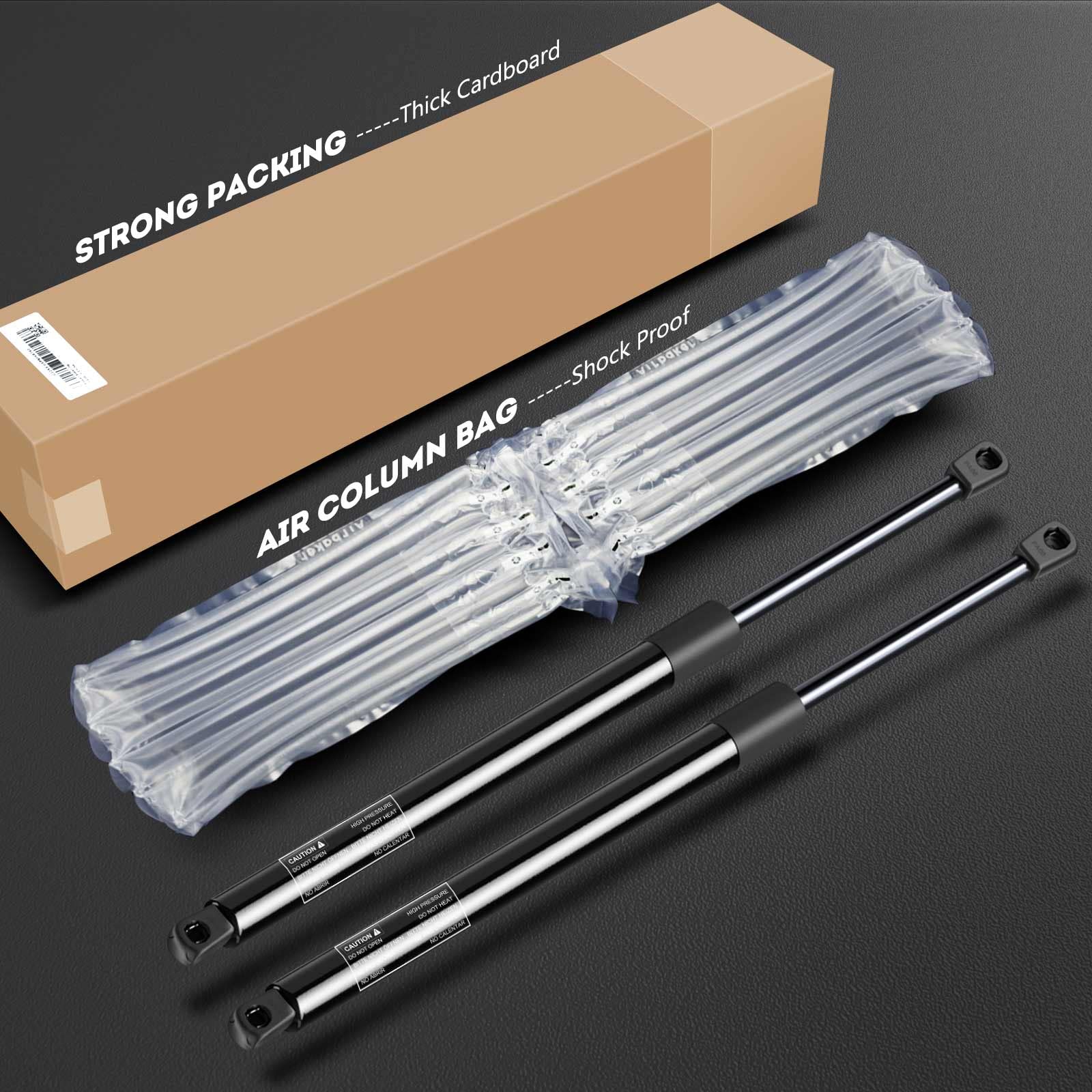 Premium 17.13 Inch 45lb Gas Spring Lift Supports - Heavy Duty Replacement Struts for Toolbox, Cabinets, Sliding Windows, Storage Beds, Bench Lids, Basement Doors & Boat Hatches (2-PC Set) - Perfect for Automotive, Marine & Home Storage Applications