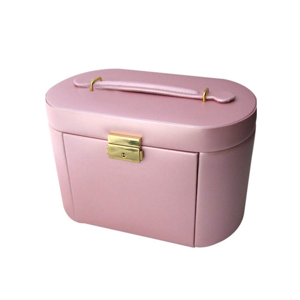 Zongshengshop Elegant Faux Leather Jewelry Box Organizer - Travel Jewelry Case for Necklace, Ring & Accessories Storage - Perfect Birthday Gift & Wedding Gift for Women - Use for Travel, Home Organization, Bridal Shower & Special Occasions