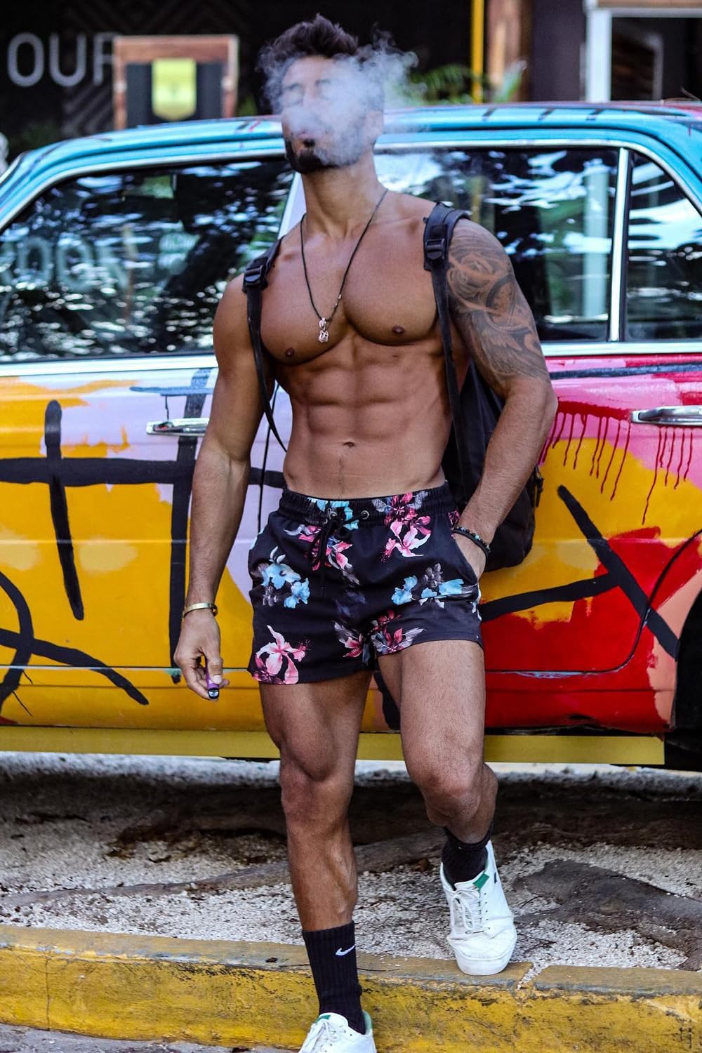 GINGTTO Men's Quick-Dry Swim Trunks with Mesh Lining - Comfortable Beach Shorts for Swimming, Surfing & Summer Vacation