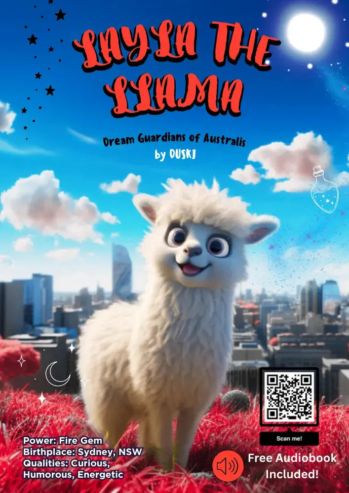 Duski Dream Guardian: Cute Llama Plush Toy for Kids & Adults - Perfect for Bedroom Decor, Gifts, and Stress Relief
