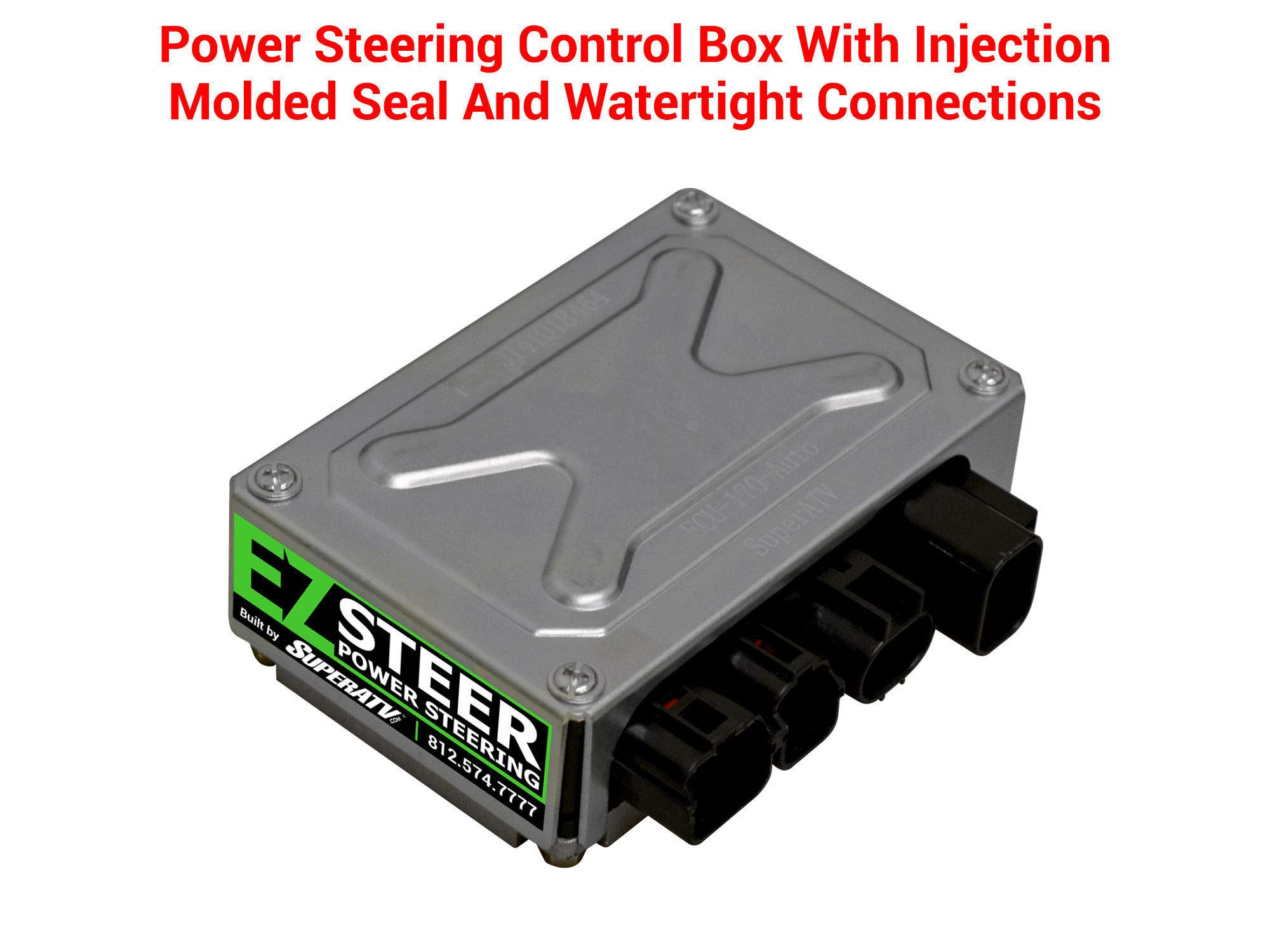 SuperATV Universal EZ-Steer Power Steering Kit 220W for Sprint Cars - Off-Road Racing & Trail Riding Accessory